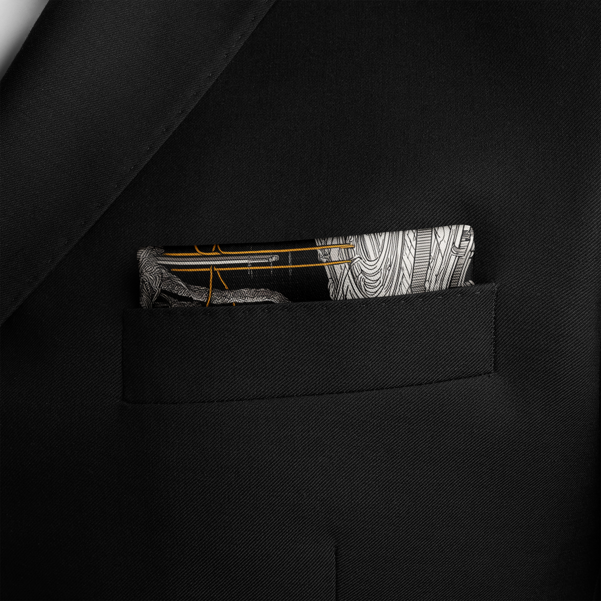 TECHFLORA SILK POCKET SQUARE TECHFLORA SILK POCKET SQUARE