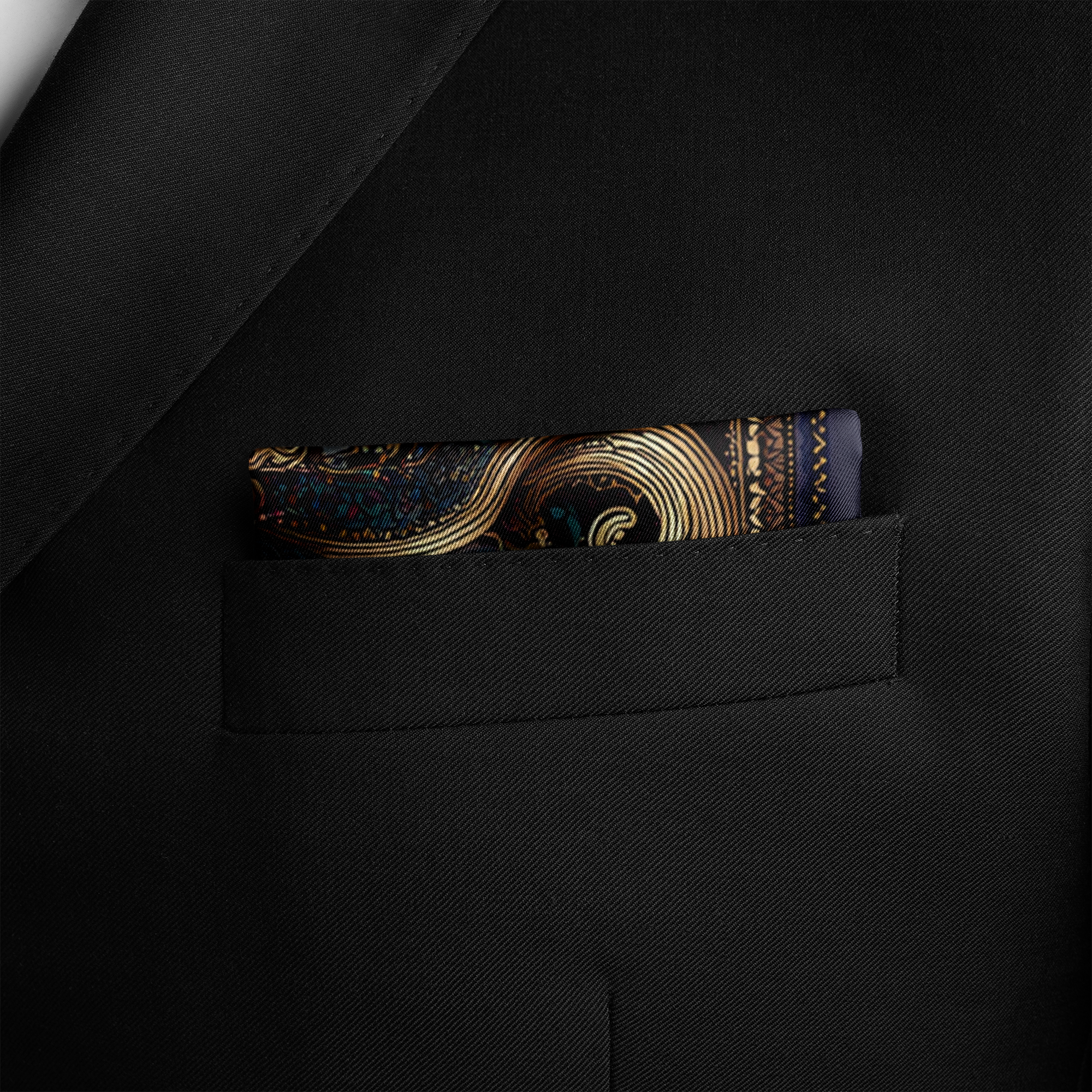 BARZIN SILK POCKET SQUARE BARZIN SILK POCKET SQUARE