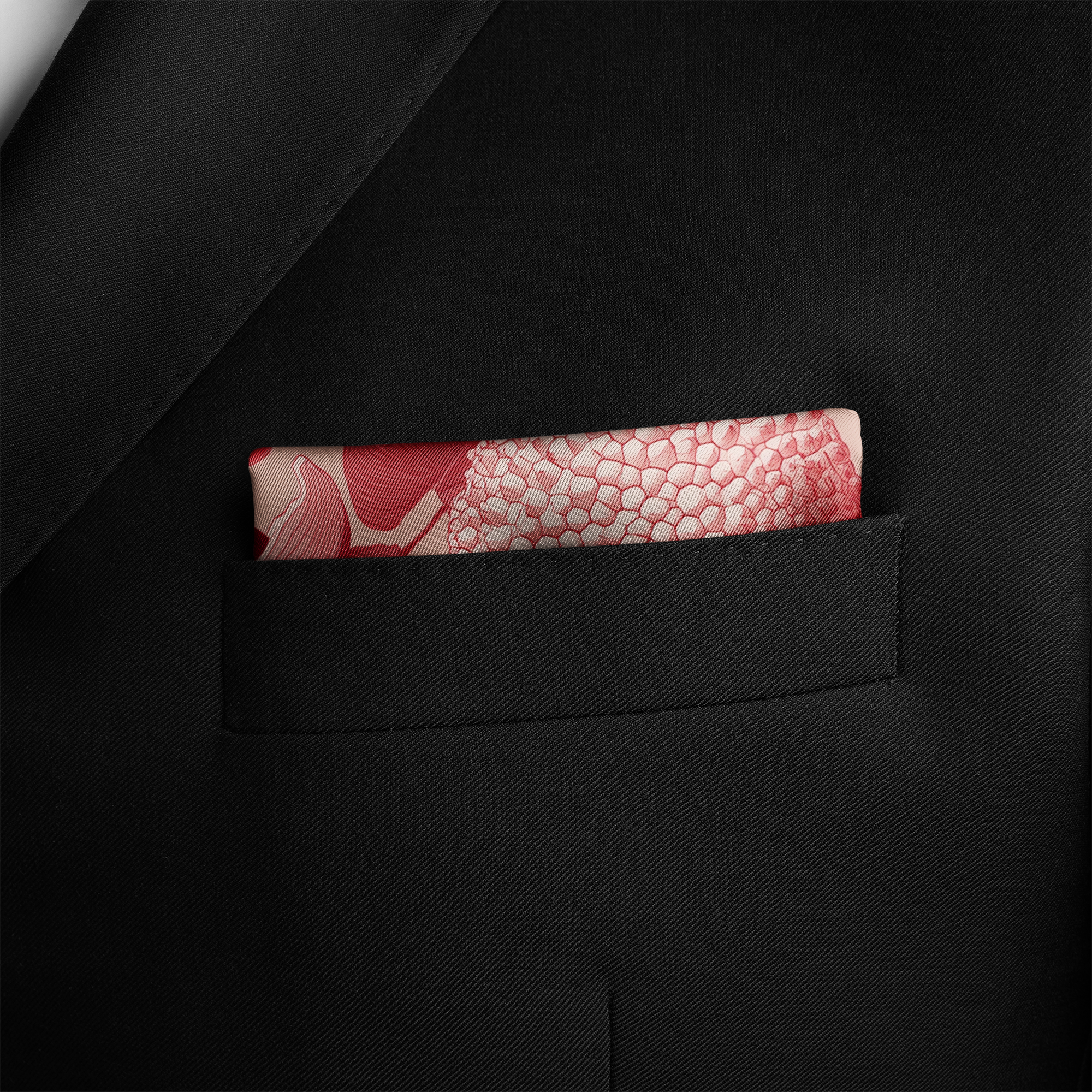 LYCHEORA SILK POCKET SQUARE LYCHEORA SILK POCKET SQUARE