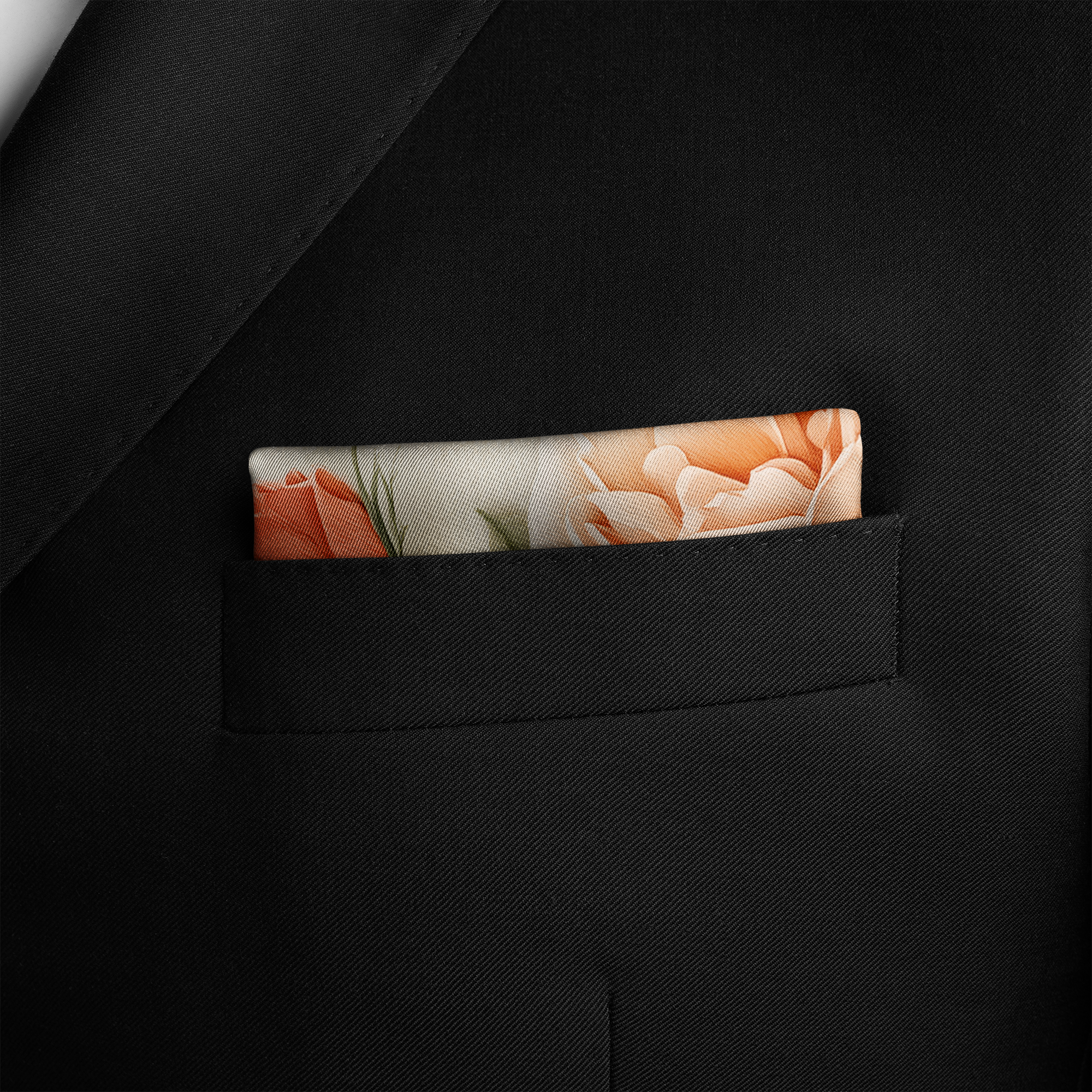 ROSELURE SILK POCKET SQUARE ROSELURE SILK POCKET SQUARE