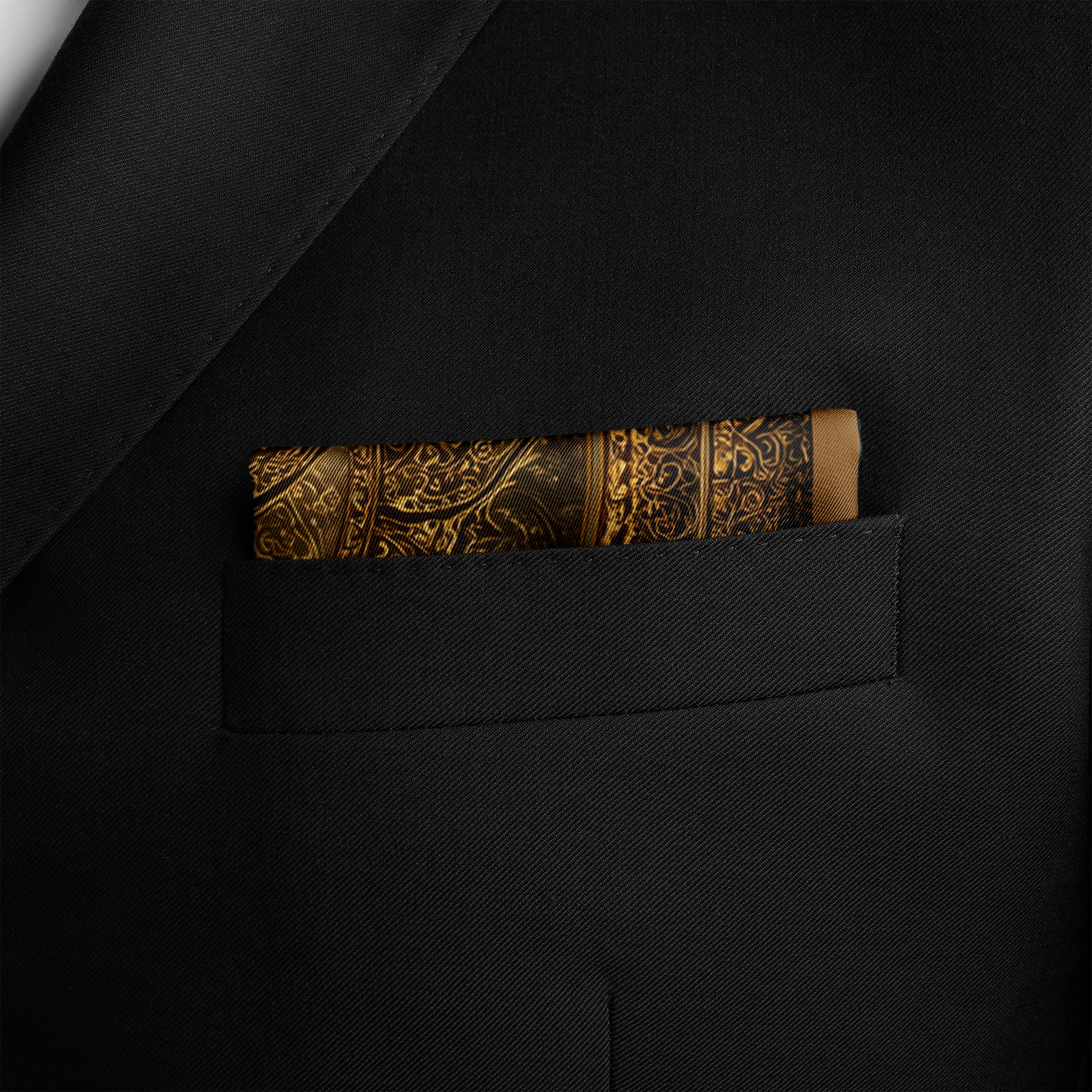 ZENITH SILK POCKET SQUARE ZENITH SILK POCKET SQUARE