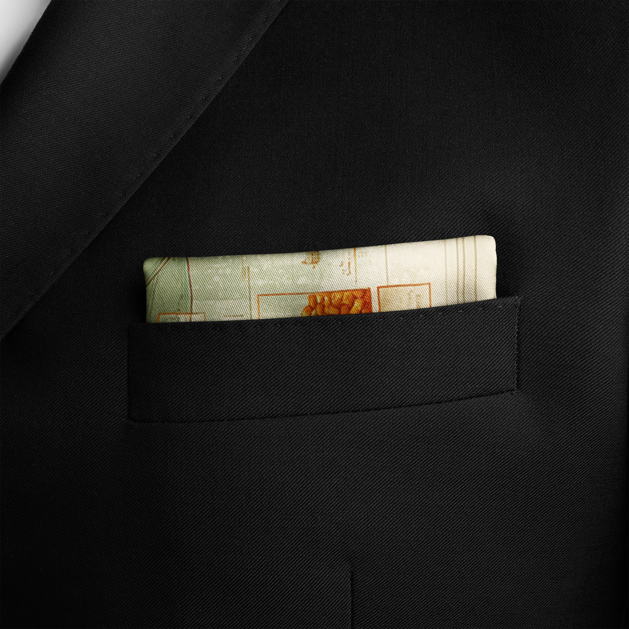 HERBARIUM SILK POCKET SQUARE HERBARIUM SILK POCKET SQUARE