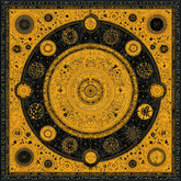 CELESTIAL GOLD NECK SCARF