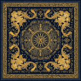 COLLIE FRONTERIZO GOLD SILK HEAD SCARF