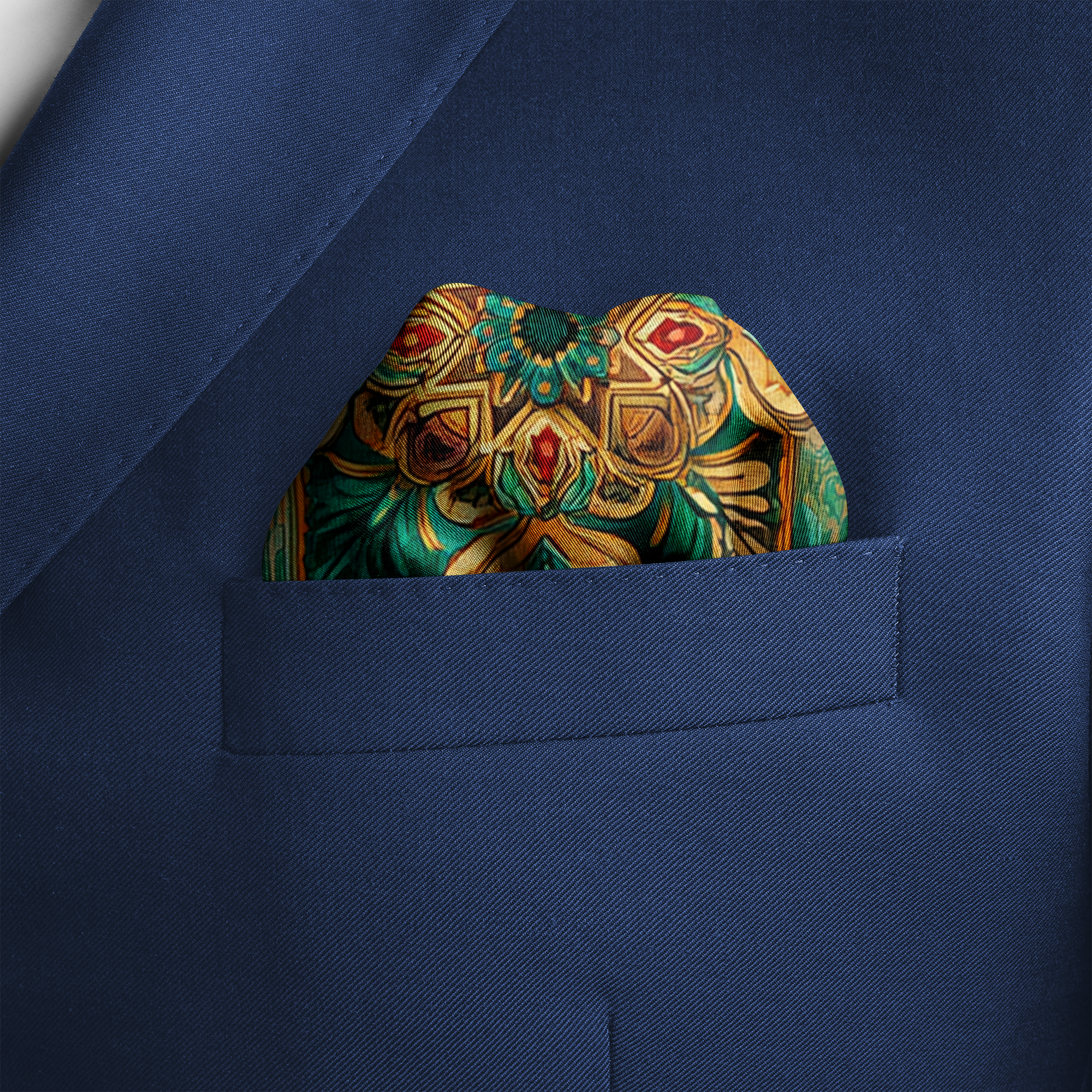 ALHAMBRA SILK POCKET SQUARE ALHAMBRA SILK POCKET SQUARE