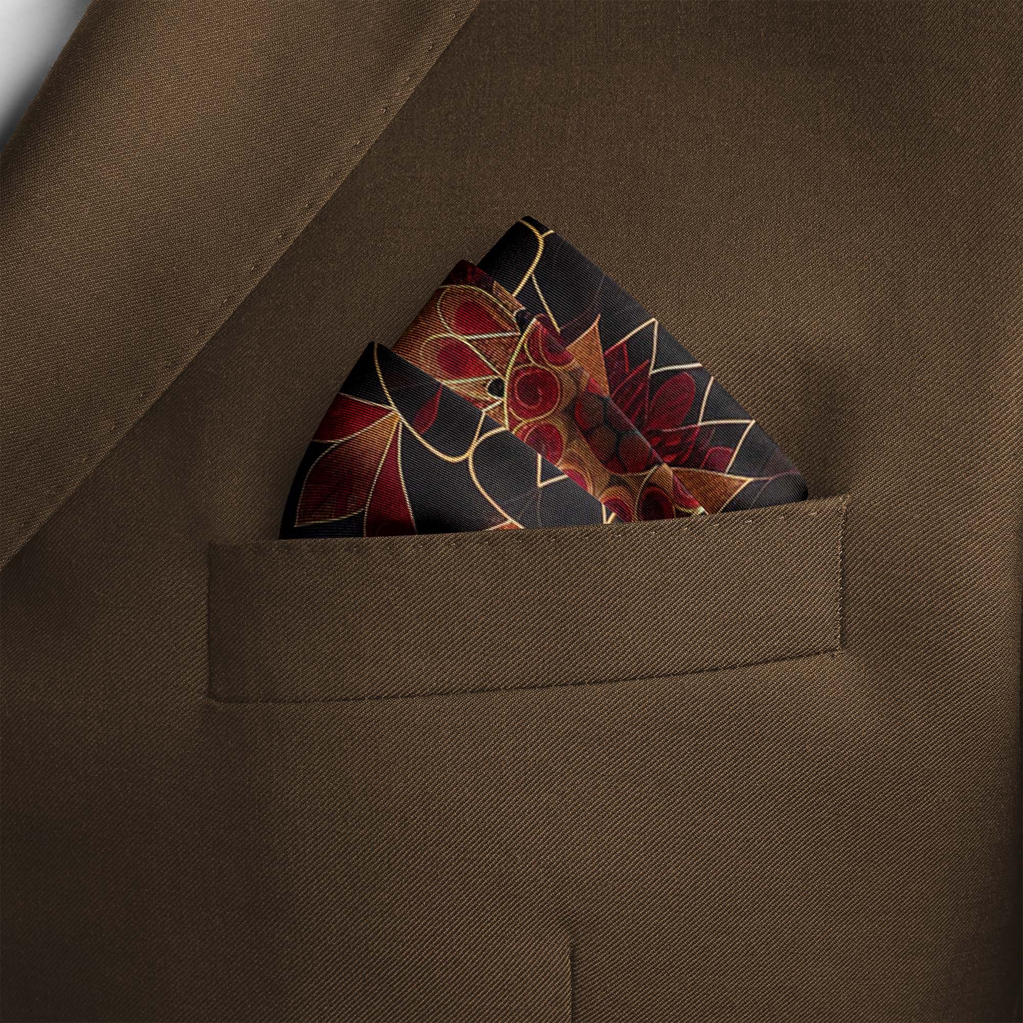 DONNA POBUK SILK POCKET SQUARE DONNA POBUK SILK POCKET SQUARE