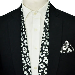 LEOPARD MEN SCARF AND POCKET SQUARE SET – PREMIUM COLLECTION