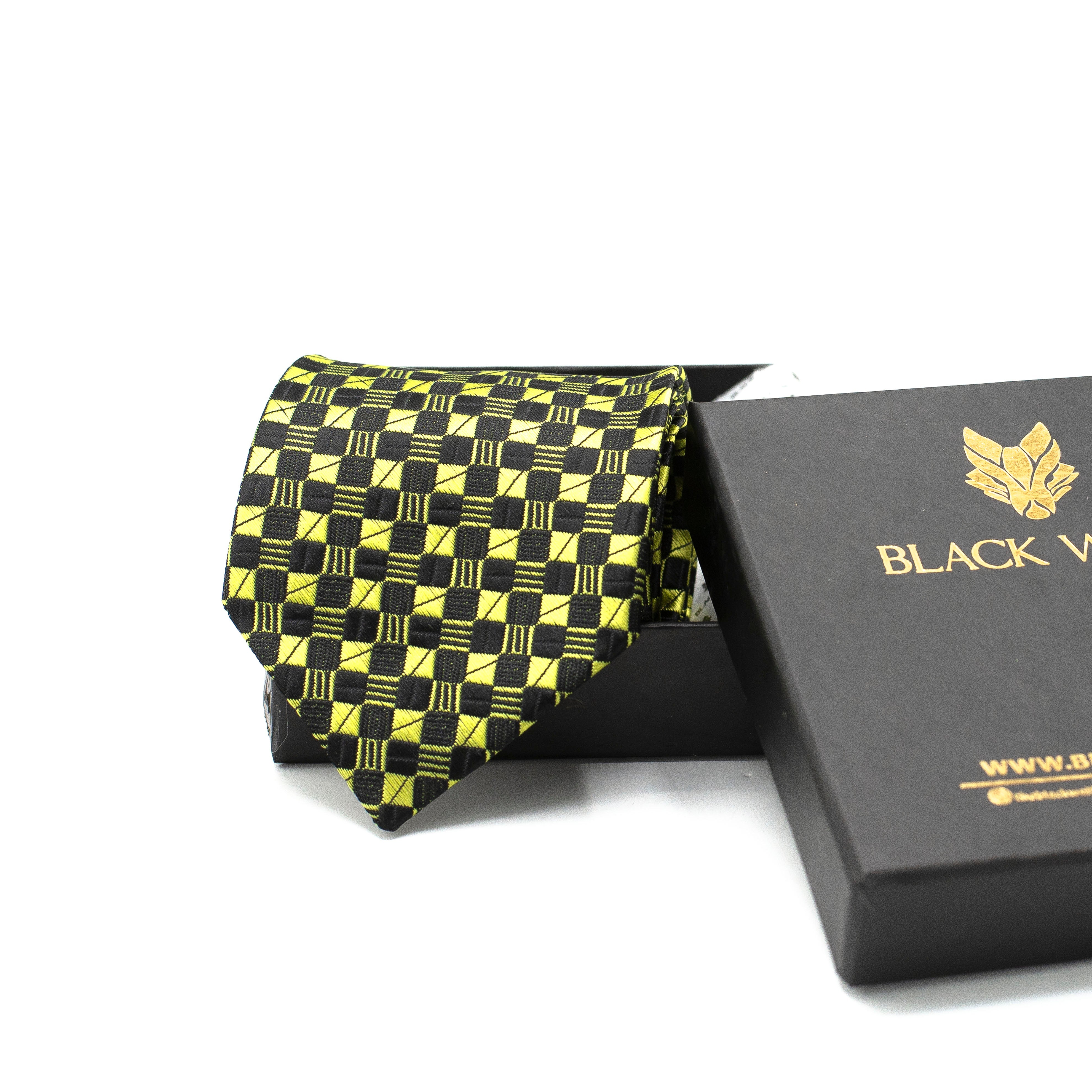 RADIANT YELLOW WEAVE TIE RADIANT YELLOW WEAVE TIE