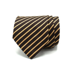 CLASSIC BROWN STRIPE TIE