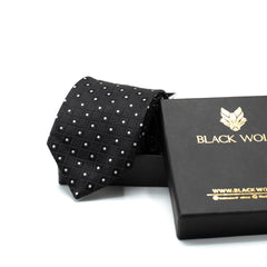 CLASSIC BLACK DOTS TIE