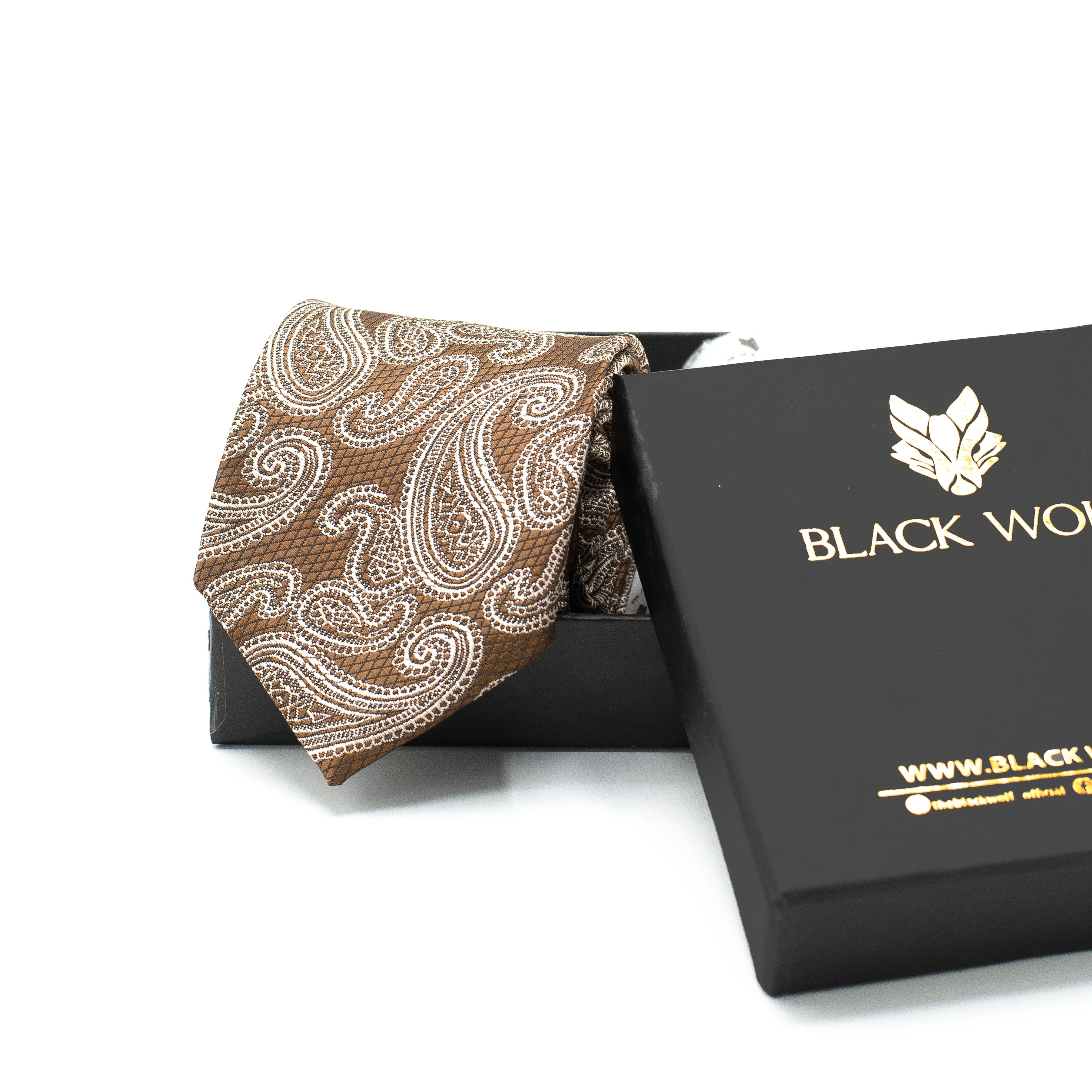 BRONZE PAISLEY TIE BRONZE PAISLEY TIE