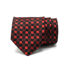 MIDNIGHT SQUARES TIE