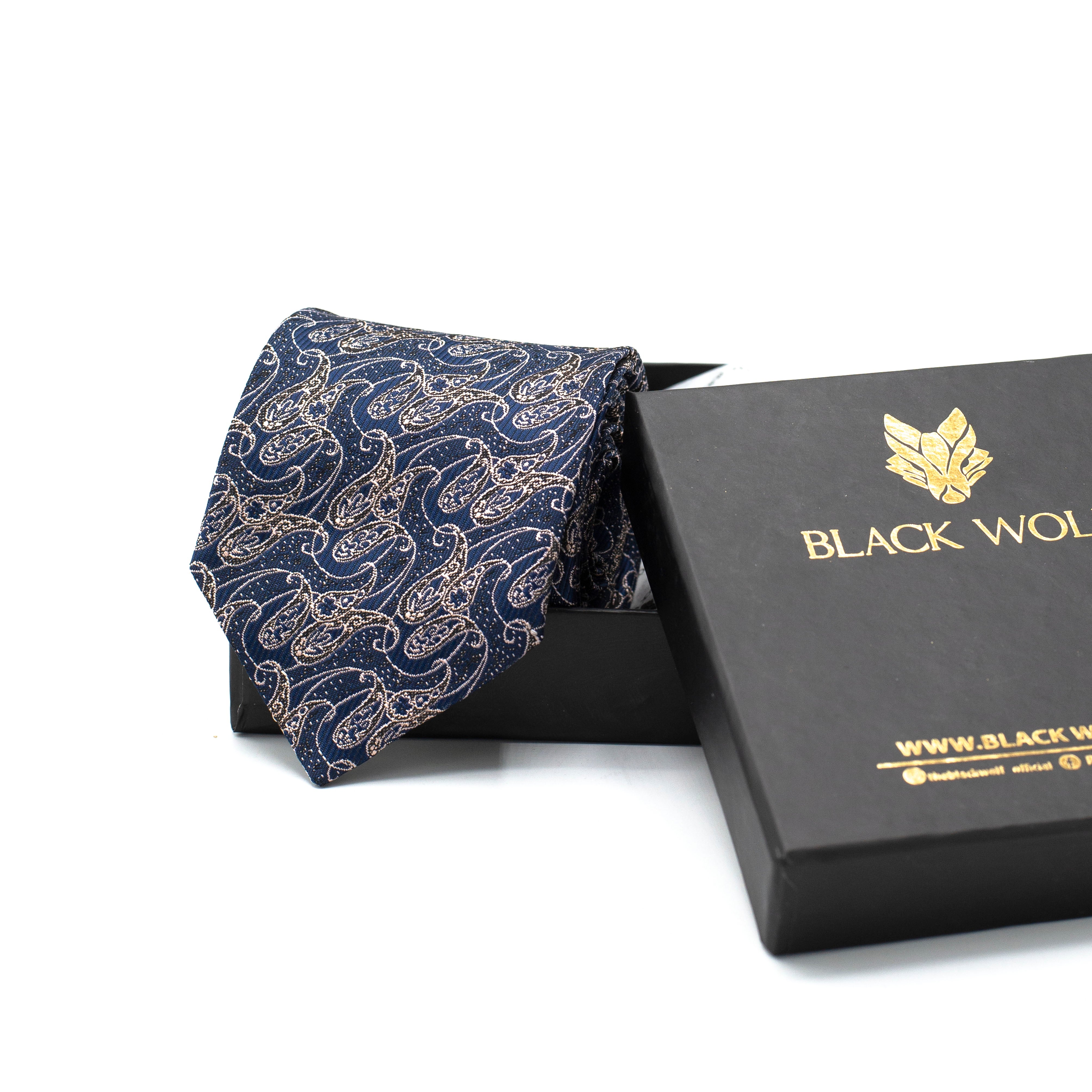 REGAL NAVY PAISLEY TIE REGAL NAVY PAISLEY TIE