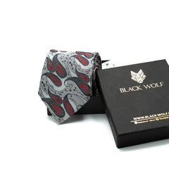 SILVER INFERNO TIE