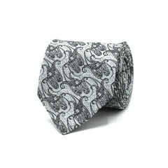 MONOCHROME PAISLEY TIE