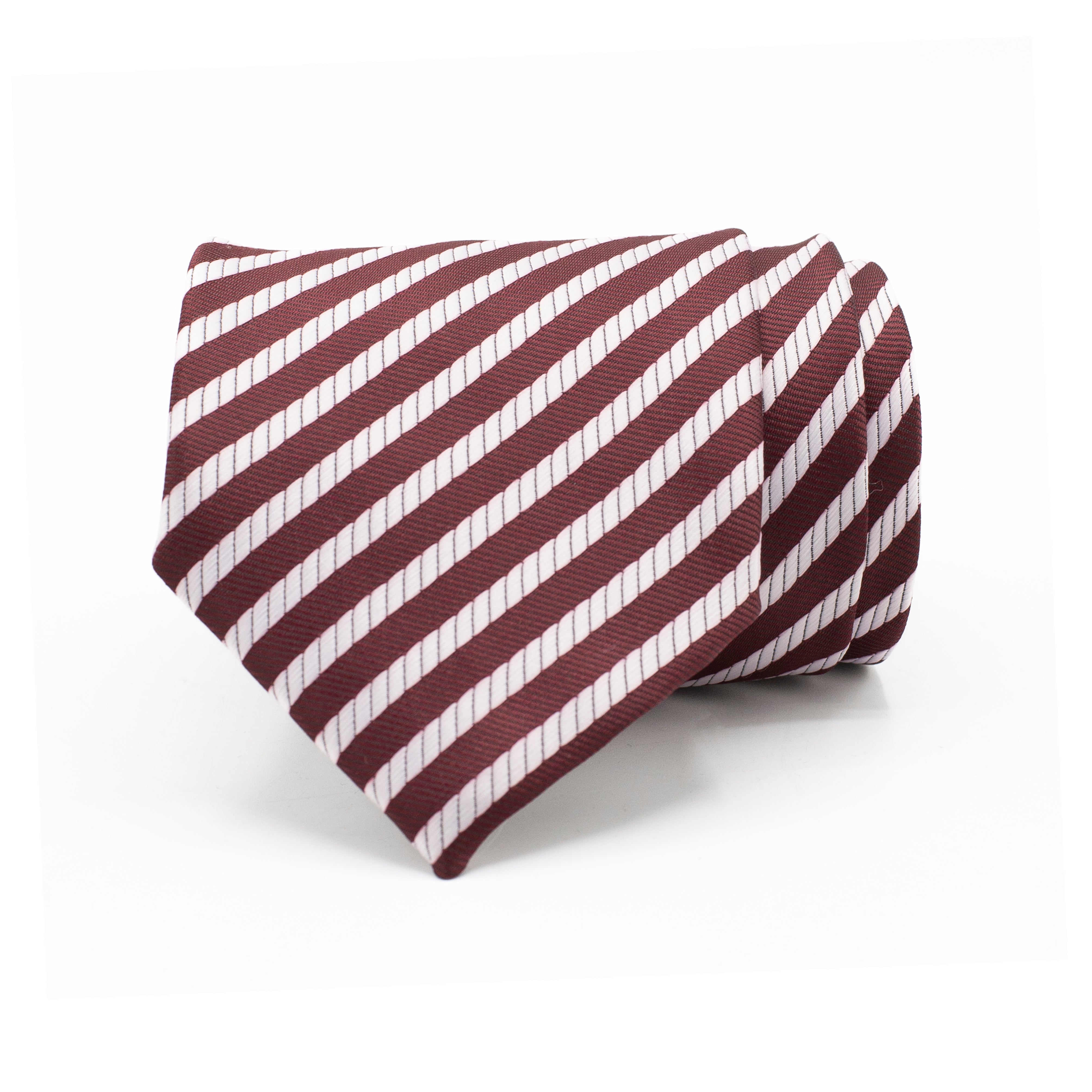 BURGUNDY STRIPE TIE BURGUNDY STRIPE TIE