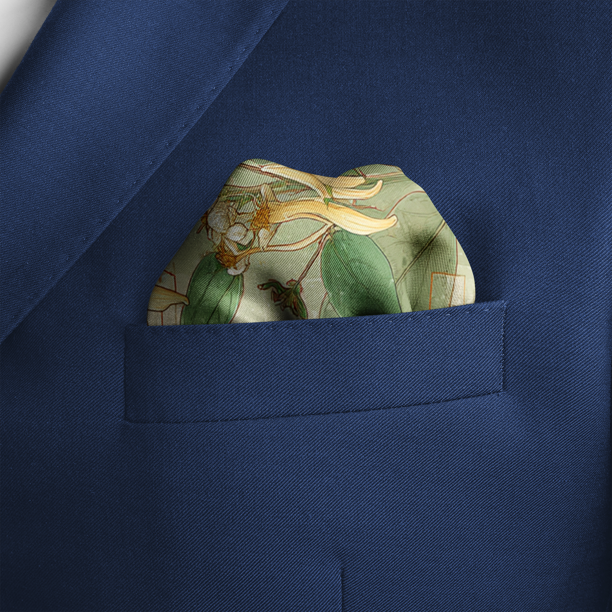 HERBARIUM SILK POCKET SQUARE HERBARIUM SILK POCKET SQUARE