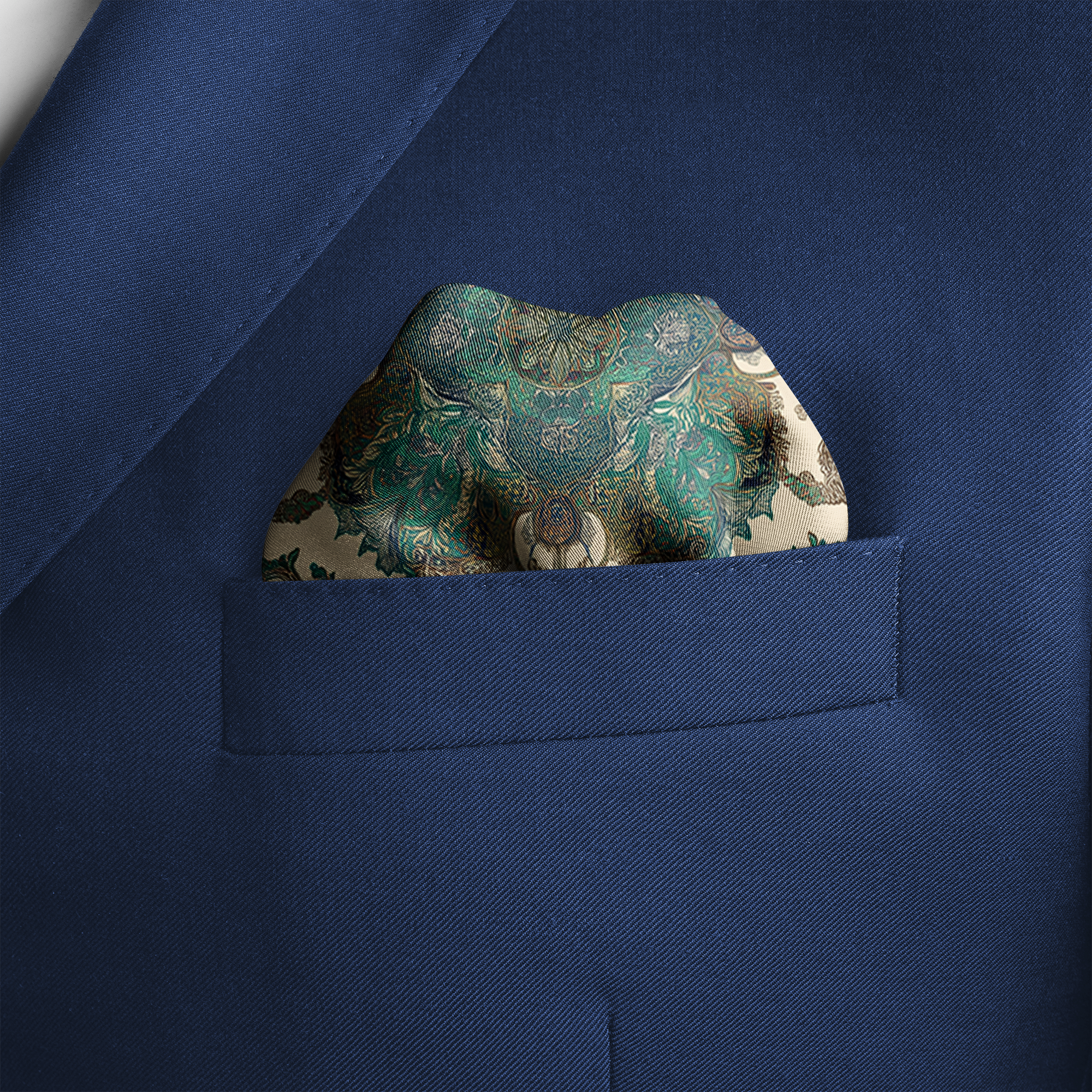 SELENE SILK POCKET SQUARE SELENE SILK POCKET SQUARE