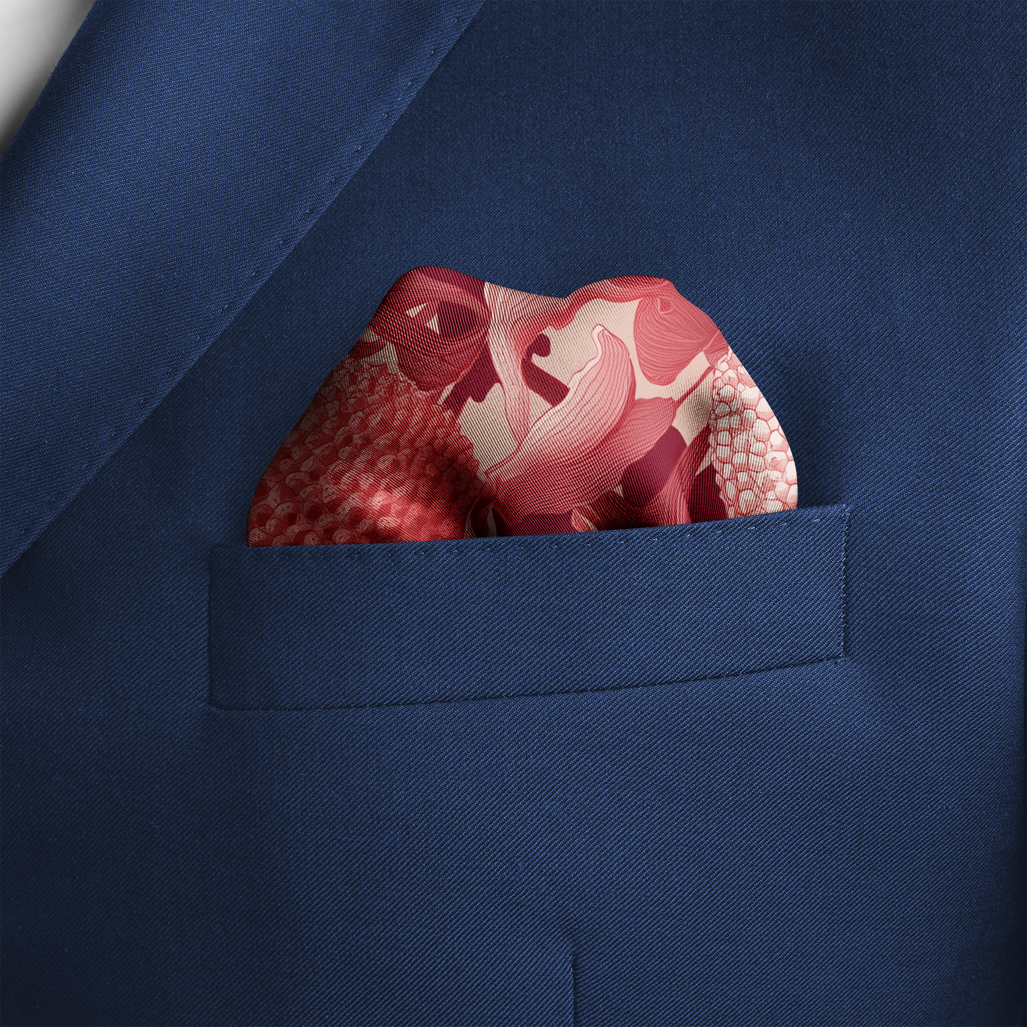 LYCHEORA SILK POCKET SQUARE LYCHEORA SILK POCKET SQUARE