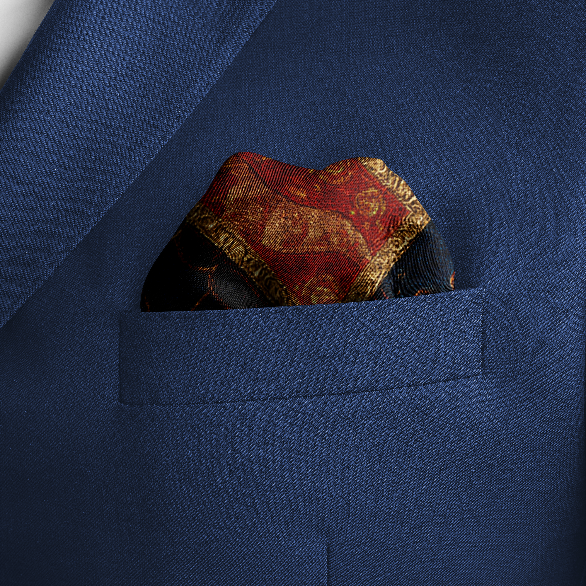 MOSAICO SILK POCKET SQUARE MOSAICO SILK POCKET SQUARE