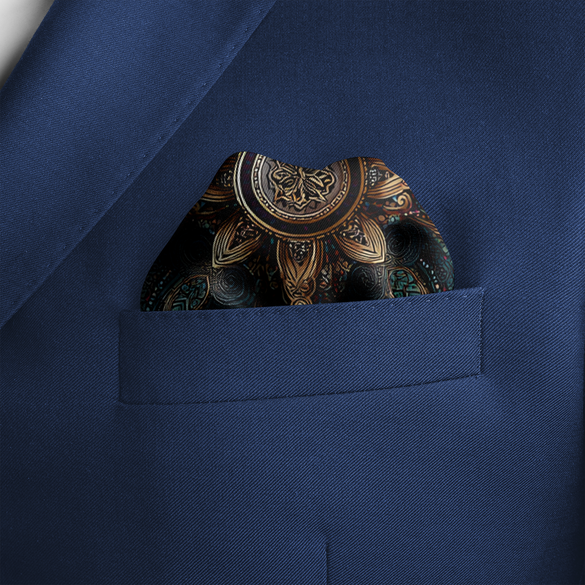 BARZIN SILK POCKET SQUARE BARZIN SILK POCKET SQUARE