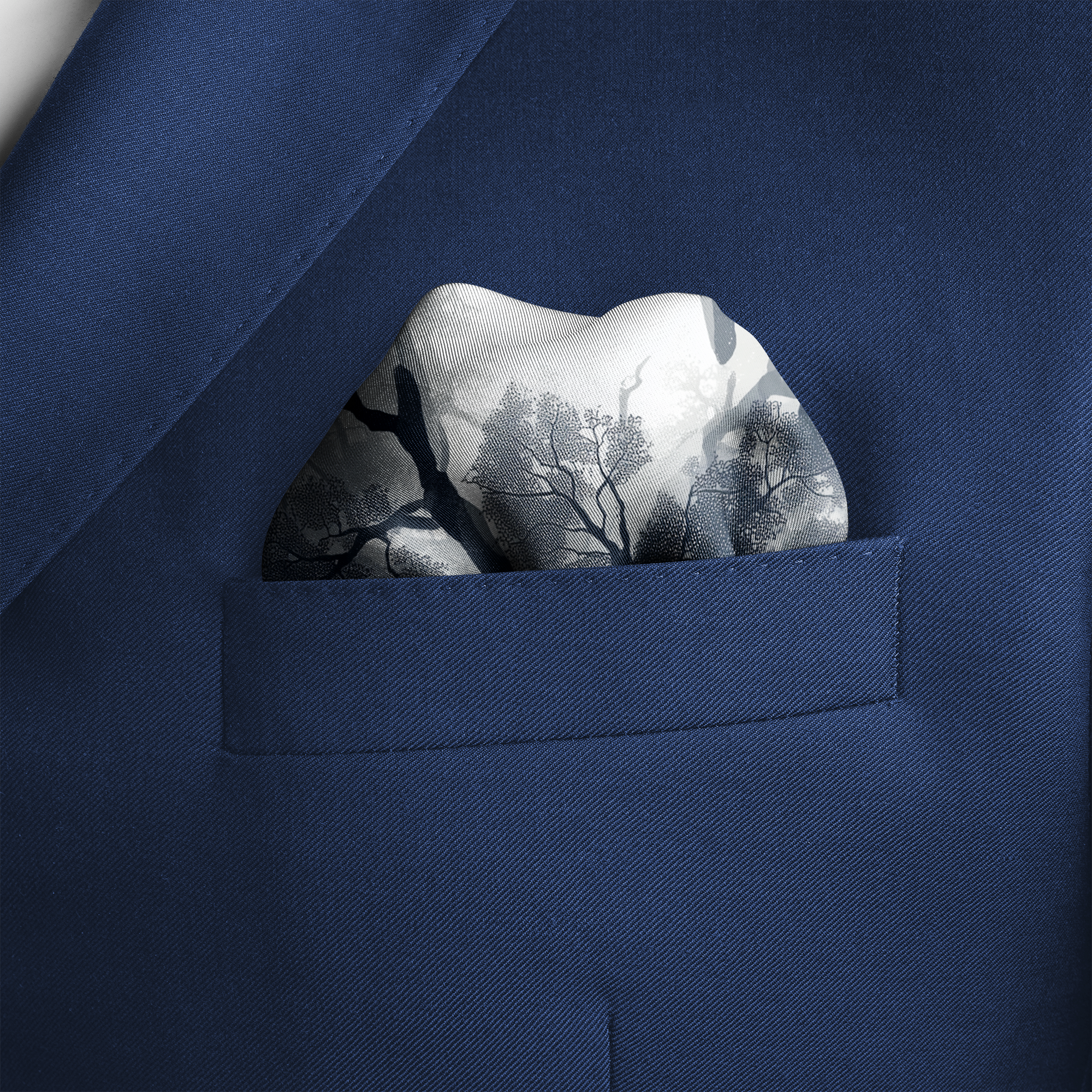 VEINSCAPE SILK POCKET SQUARE VEINSCAPE SILK POCKET SQUARE