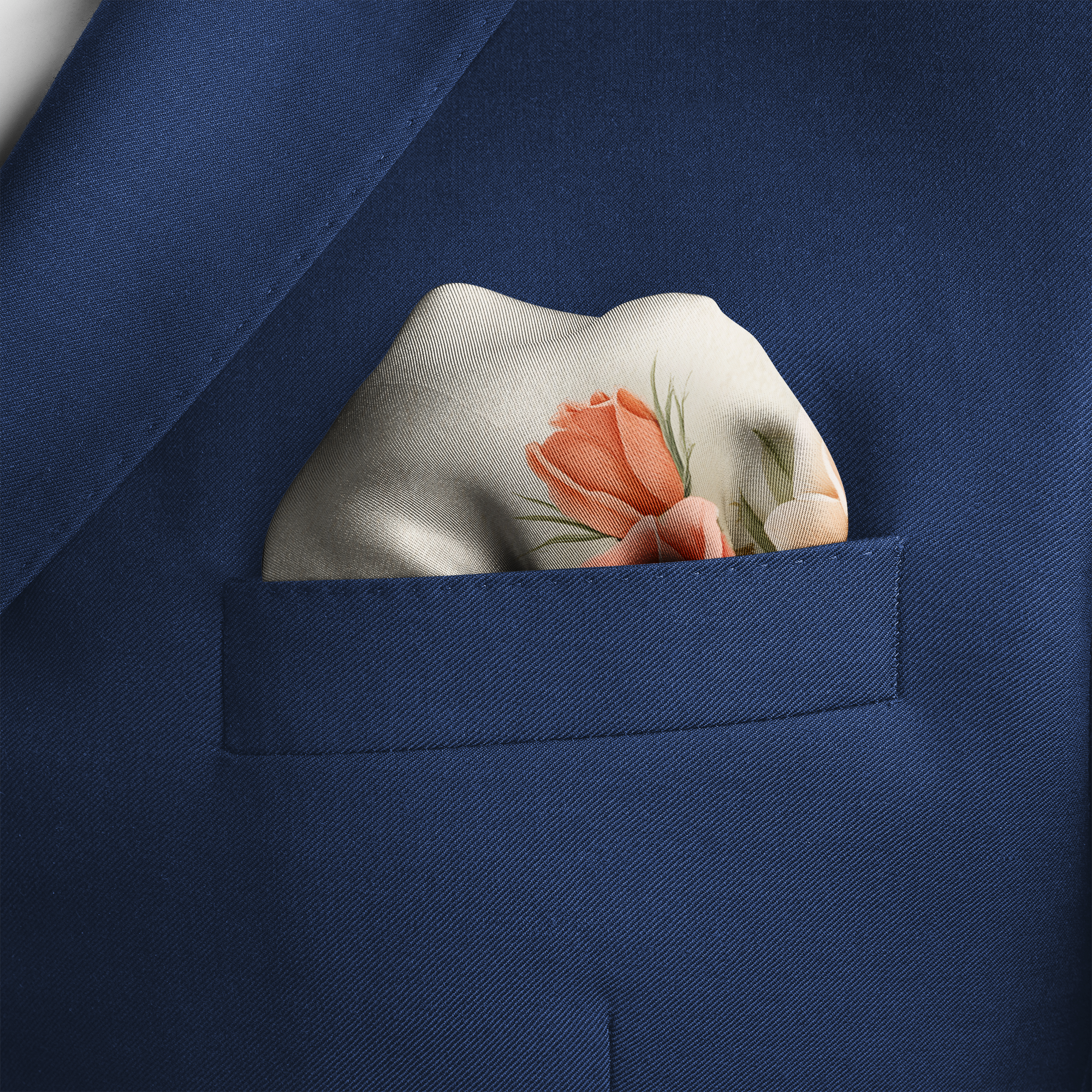 ROSELURE SILK POCKET SQUARE ROSELURE SILK POCKET SQUARE