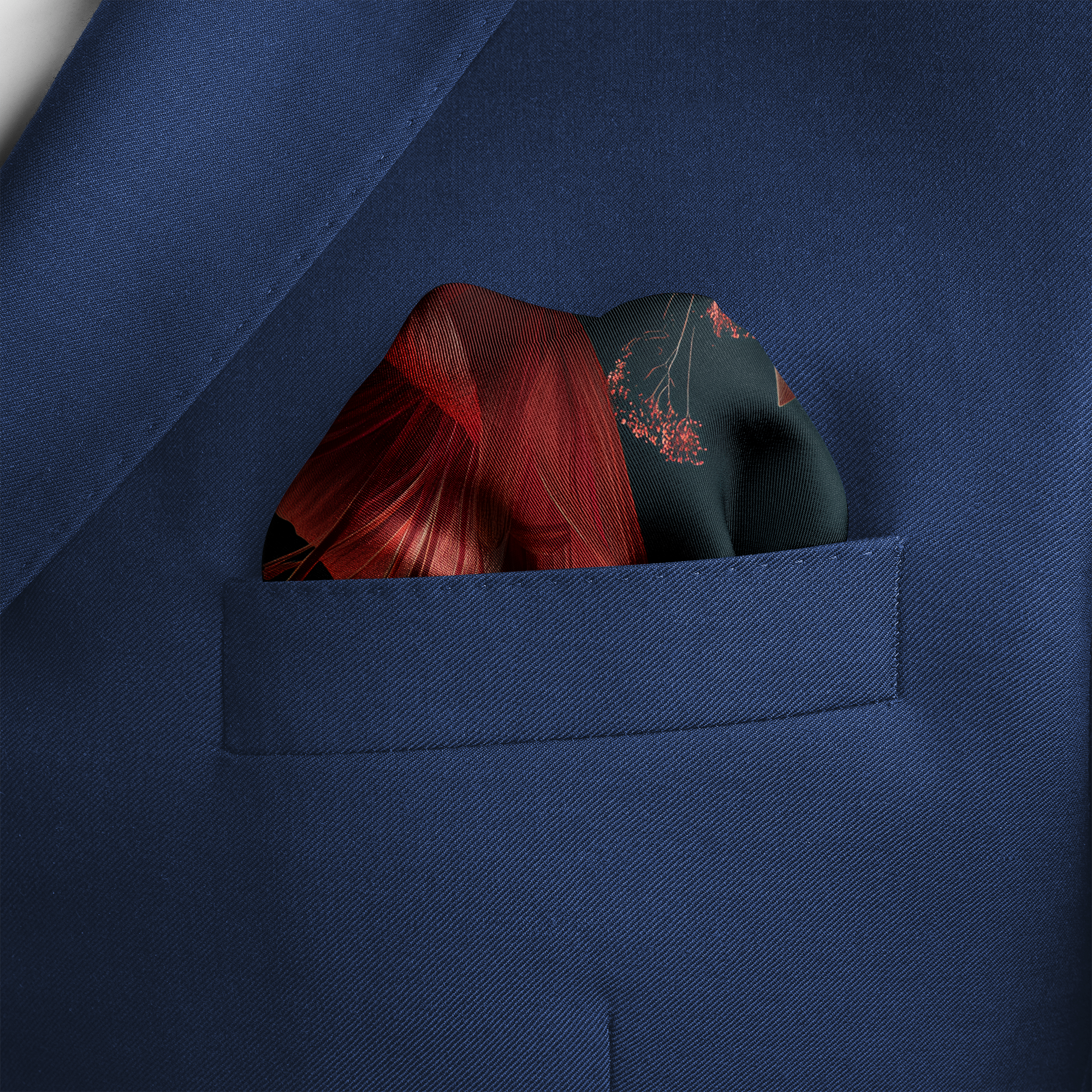 FLAREBLOOM SILK POCKET SQUARE FLAREBLOOM SILK POCKET SQUARE