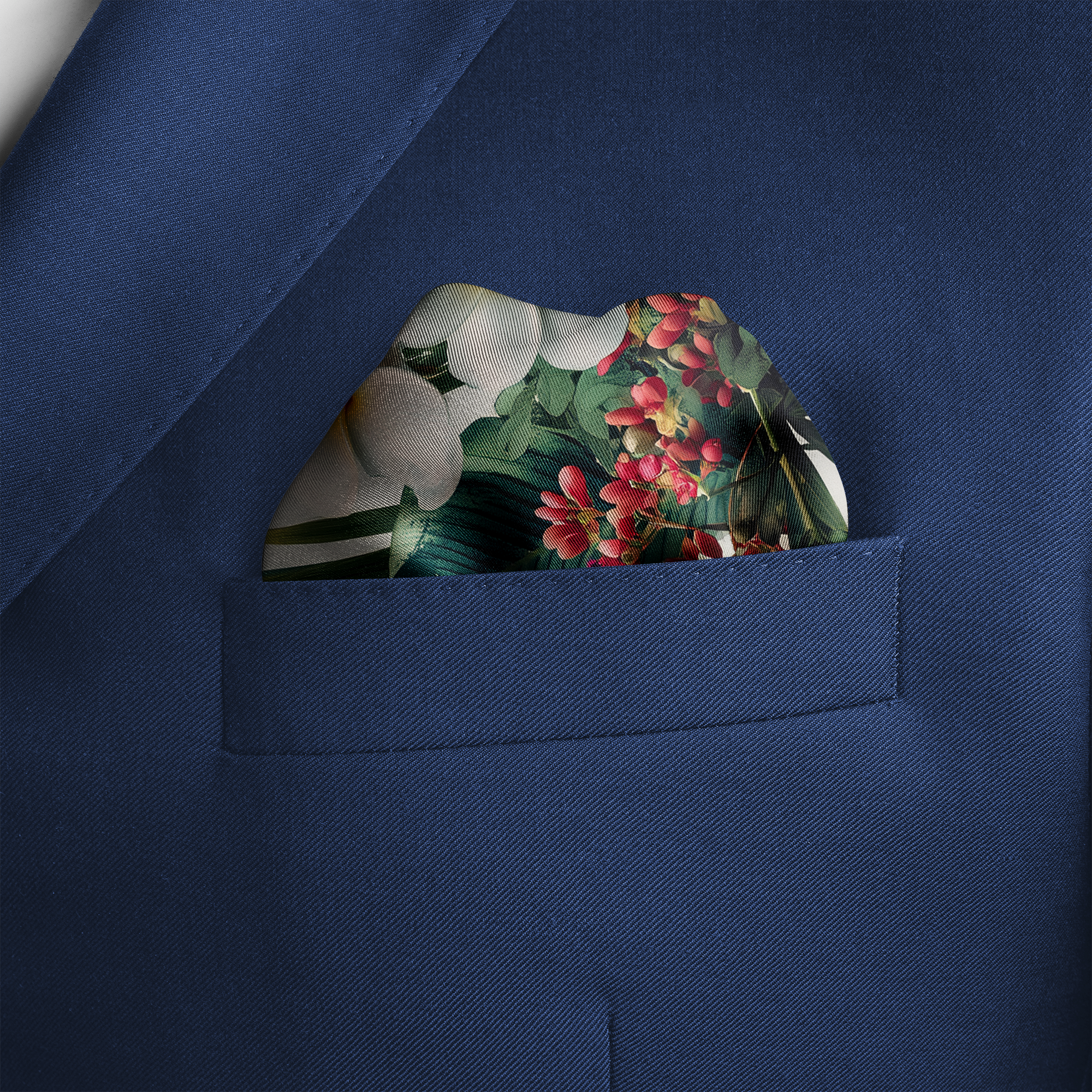 FLORANTA SILK POCKET SQUARE FLORANTA SILK POCKET SQUARE