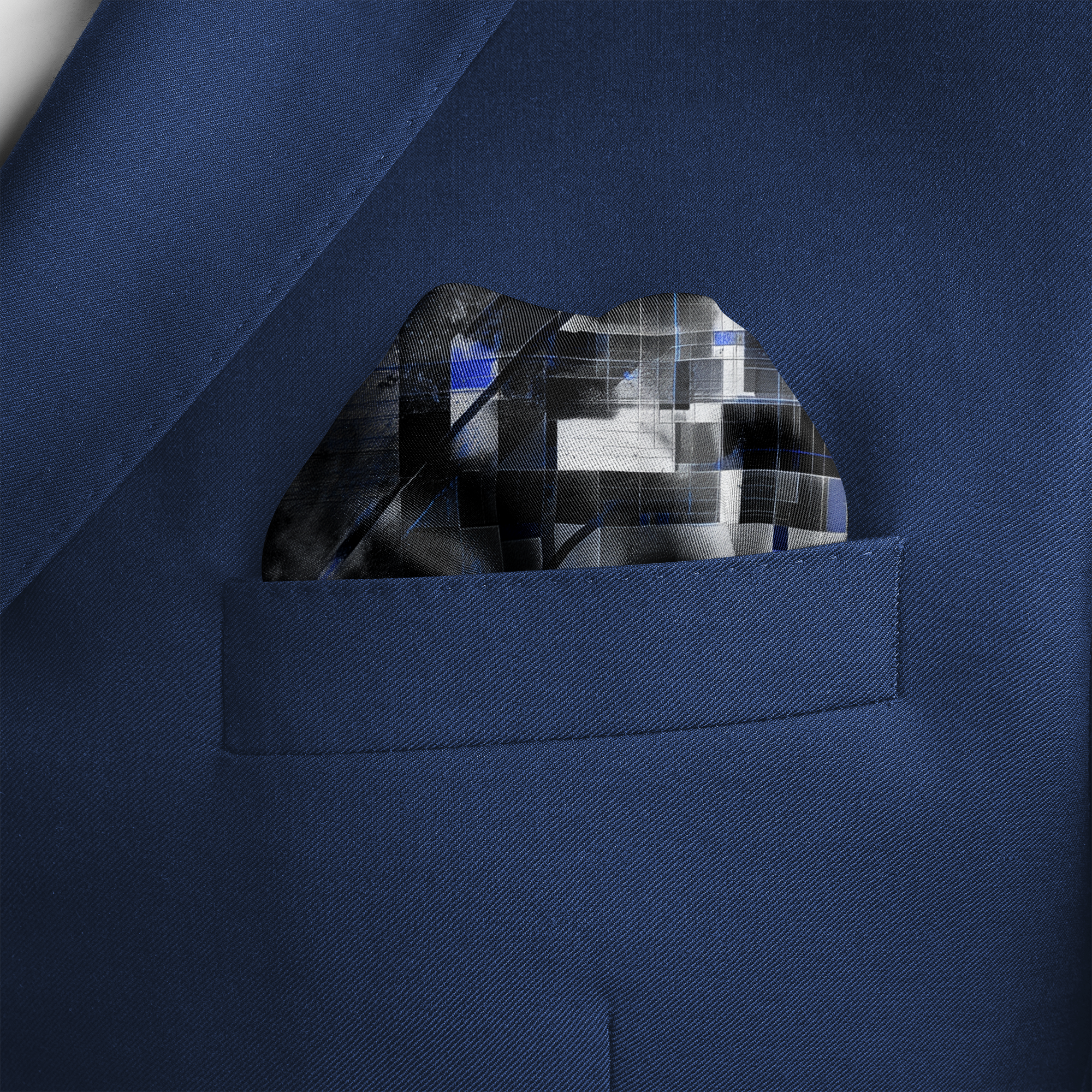 FRACTIX SILK POCKET SQUARE FRACTIX SILK POCKET SQUARE