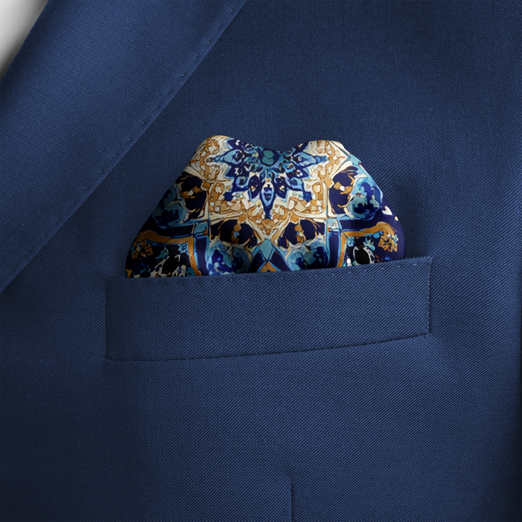 NAVARAH SILK POCKET SQUARE NAVARAH SILK POCKET SQUARE