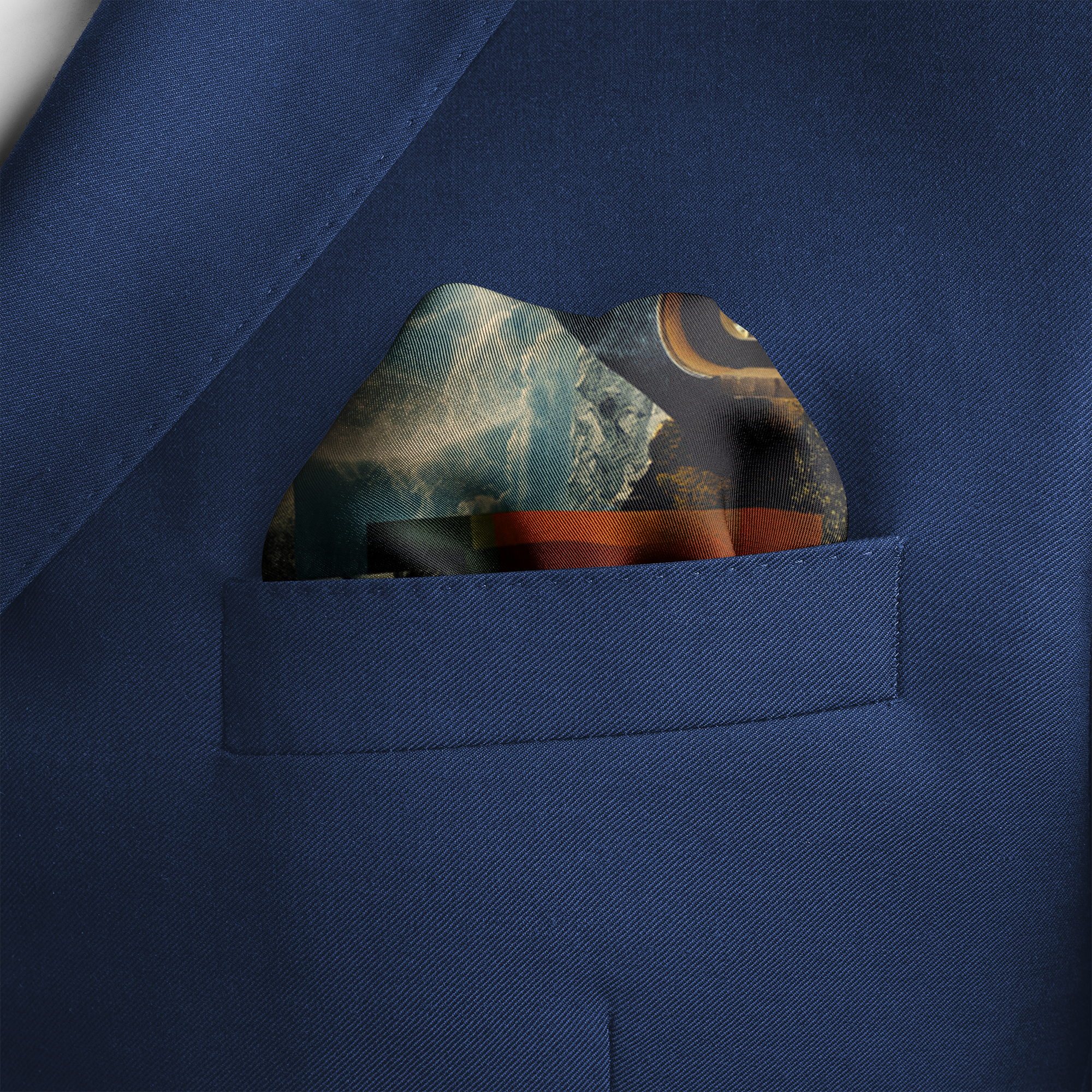 PORTALIS SILK POCKET SQUARE PORTALIS SILK POCKET SQUARE