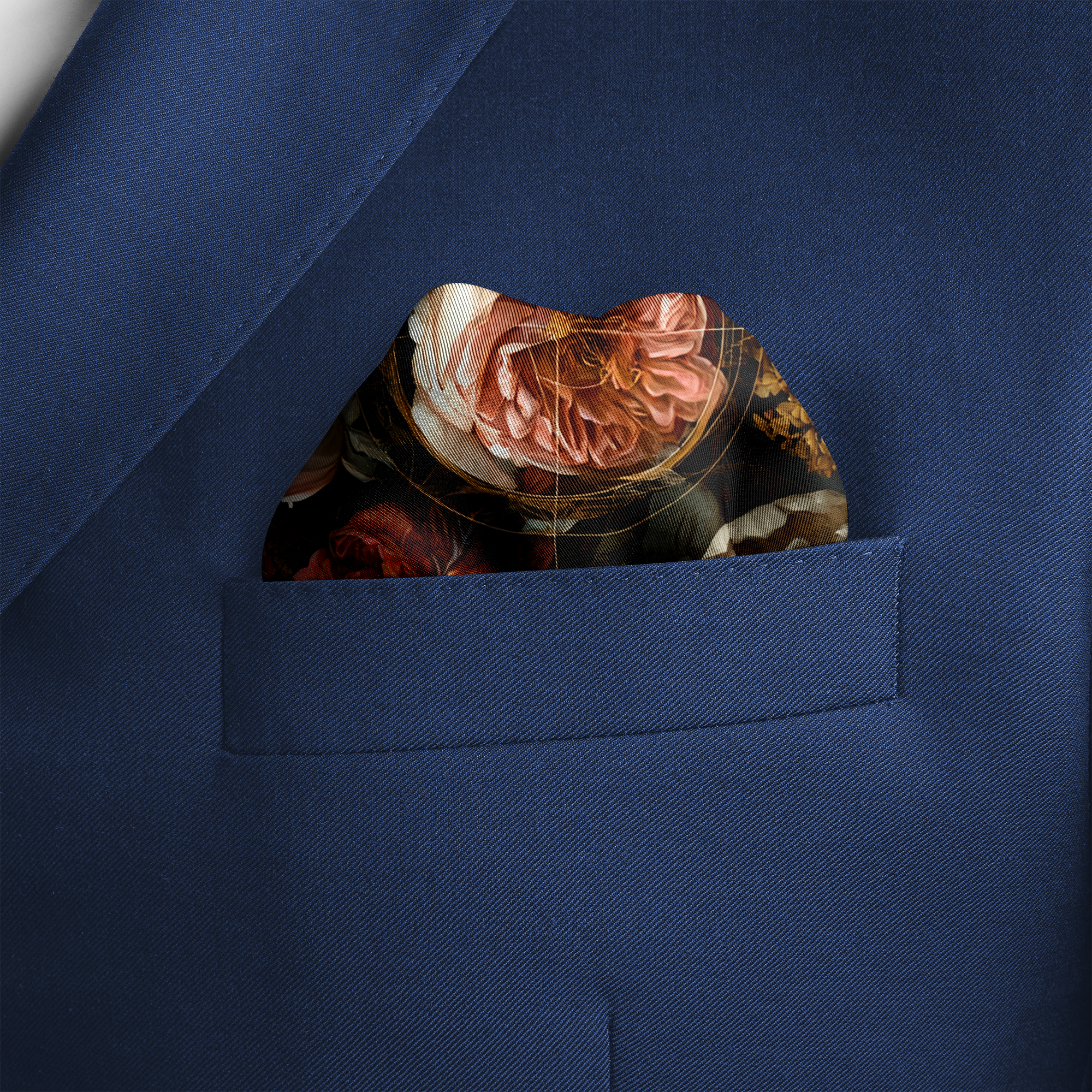 FLORACODE SILK POCKET SQUARE FLORACODE SILK POCKET SQUARE