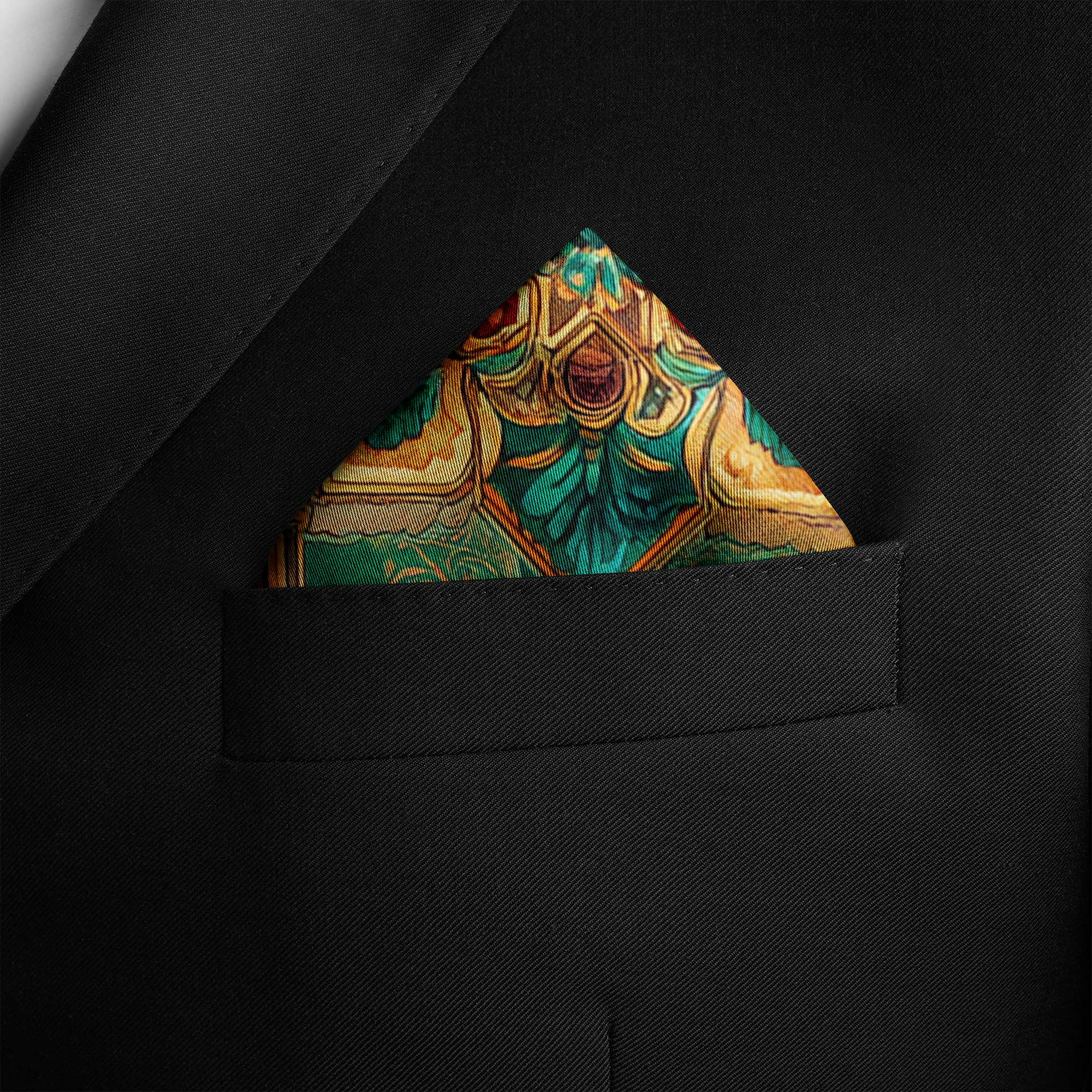 ALHAMBRA SILK POCKET SQUARE ALHAMBRA SILK POCKET SQUARE