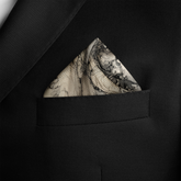 MARBLIS SILK POCKET SQUARE