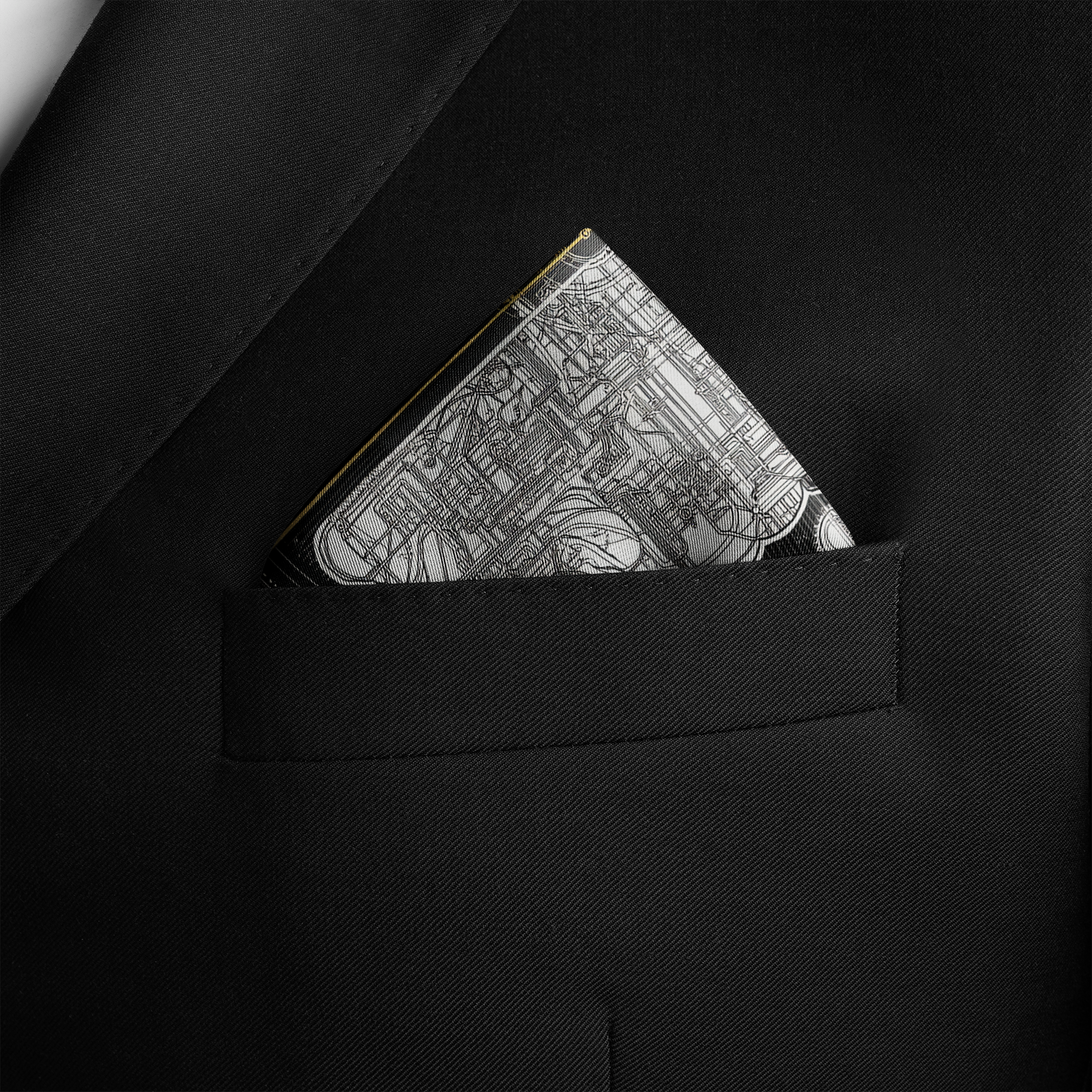COGMIND SILK POCKET SQUARE COGMIND SILK POCKET SQUARE