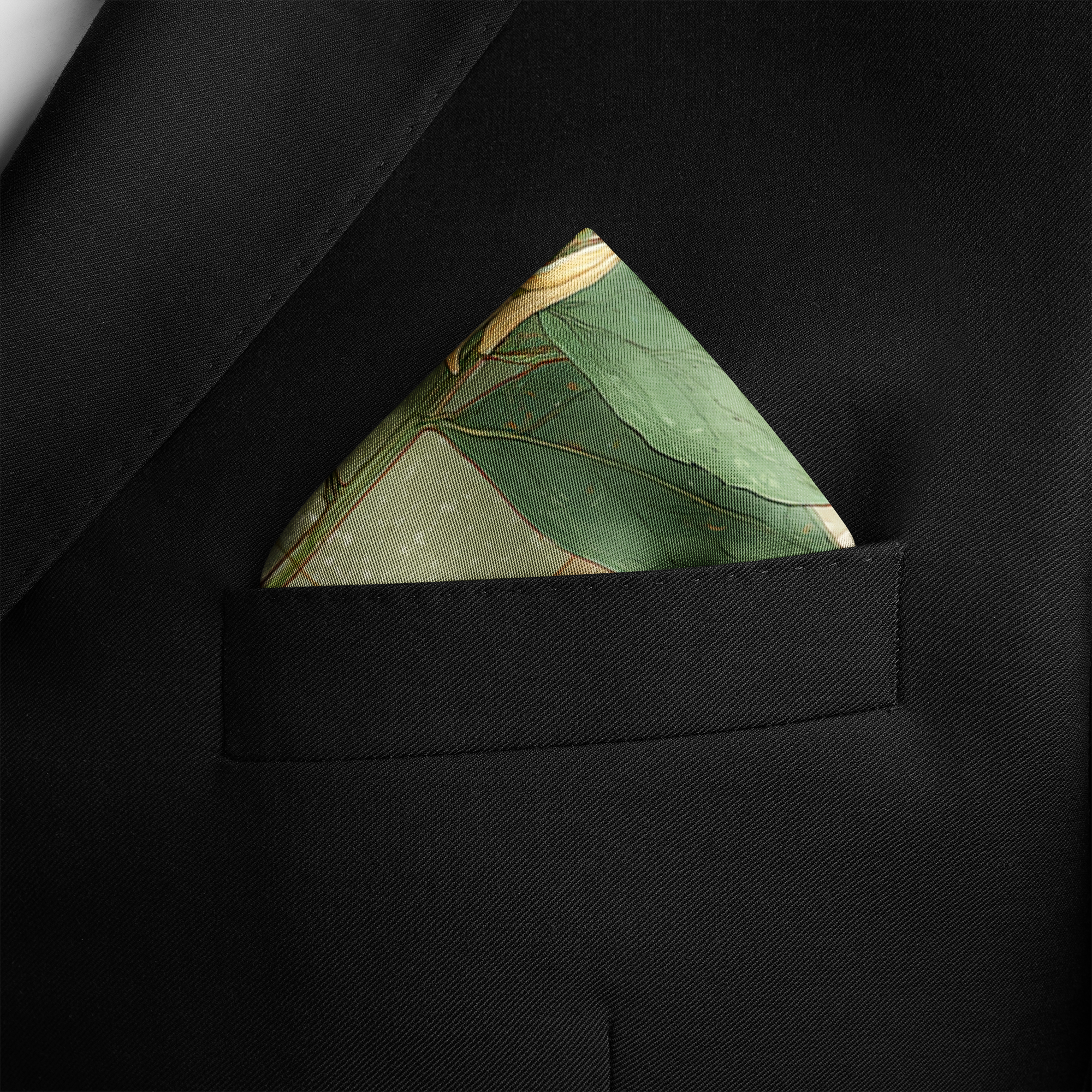 HERBARIUM SILK POCKET SQUARE HERBARIUM SILK POCKET SQUARE