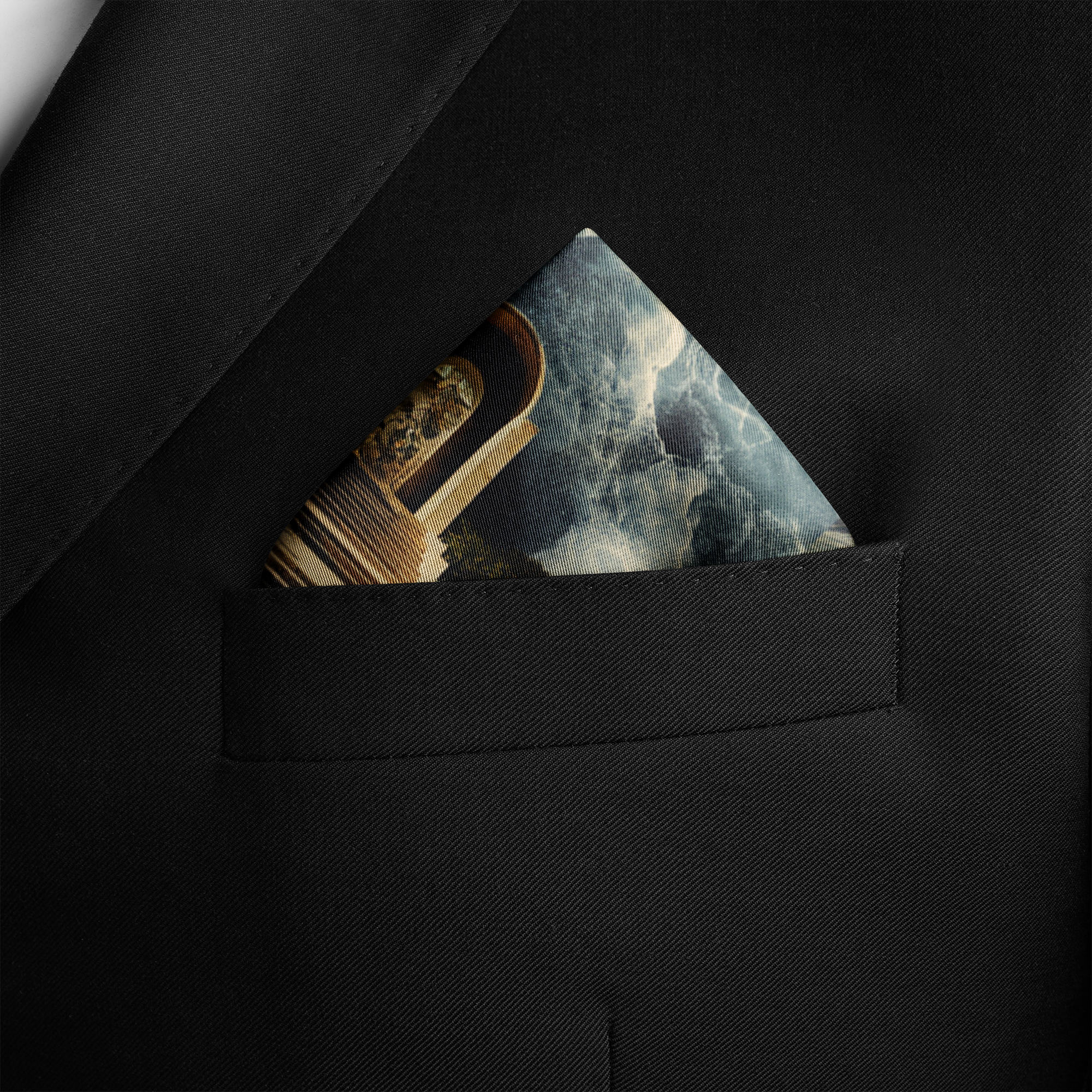 PORTALIS SILK POCKET SQUARE PORTALIS SILK POCKET SQUARE