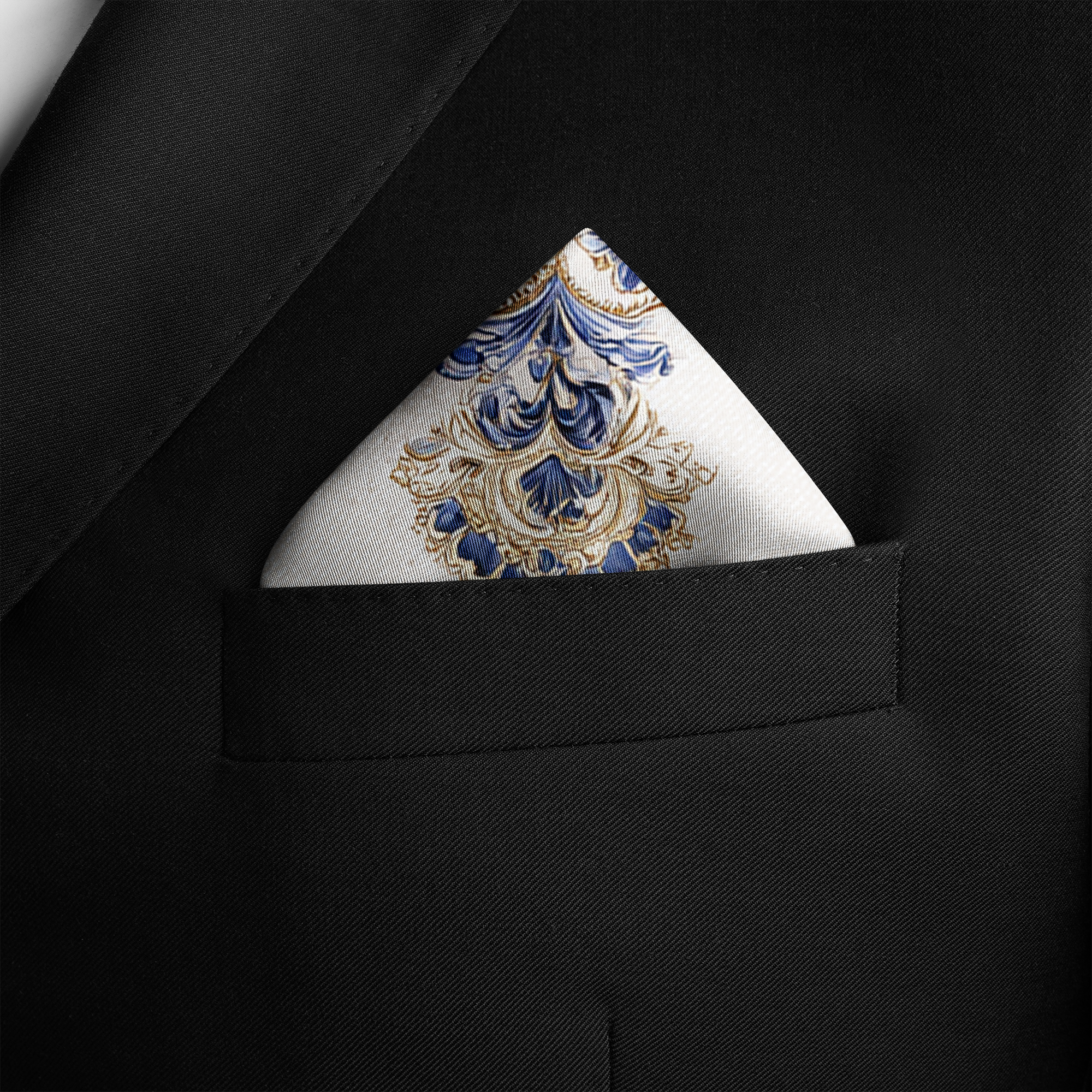 HANAMI SILK POCKET SQUARE HANAMI SILK POCKET SQUARE