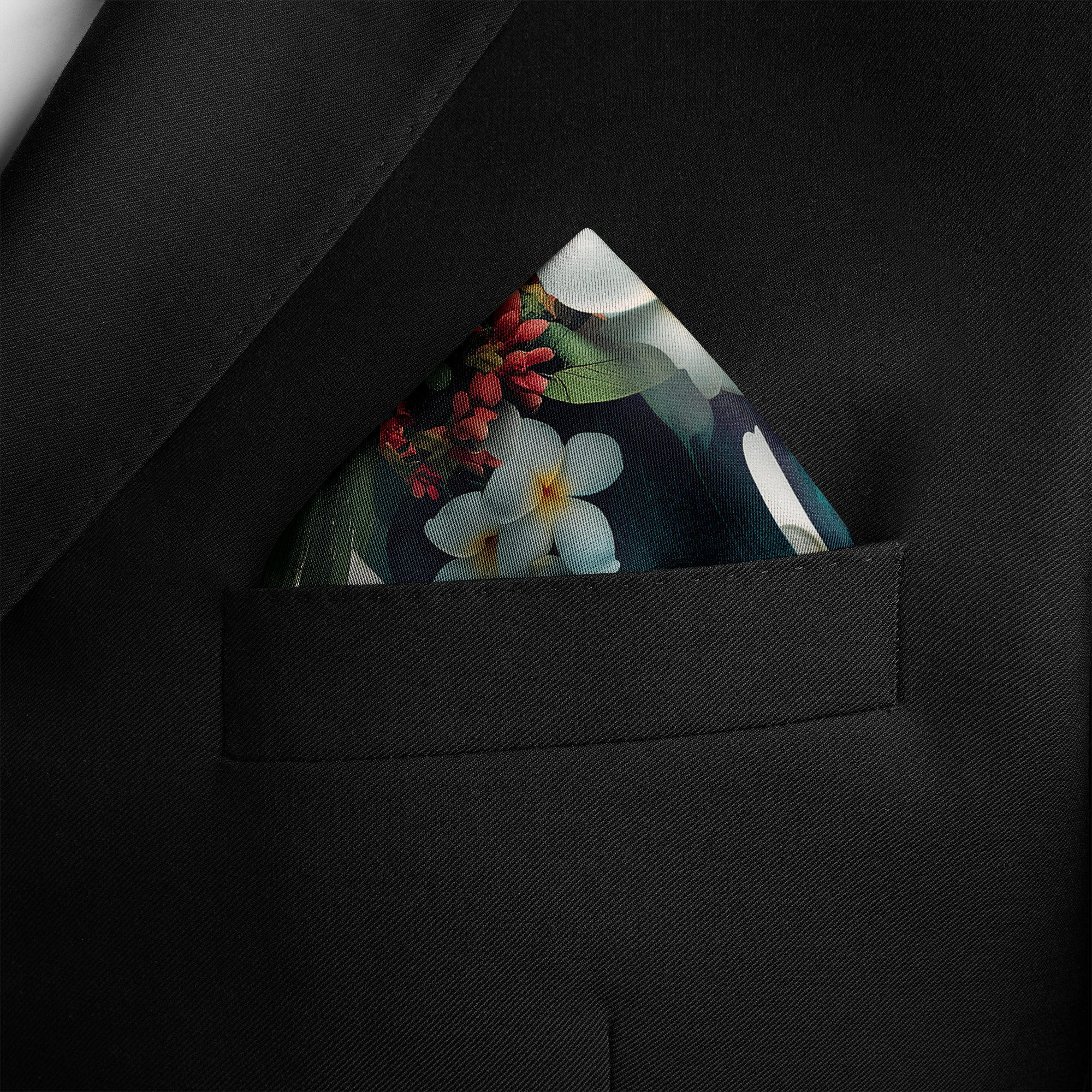 FLORANTA SILK POCKET SQUARE FLORANTA SILK POCKET SQUARE
