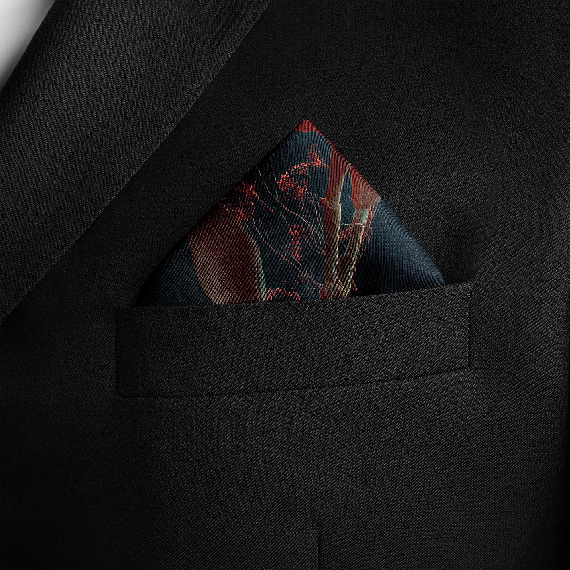 FLAREBLOOM SILK POCKET SQUARE FLAREBLOOM SILK POCKET SQUARE