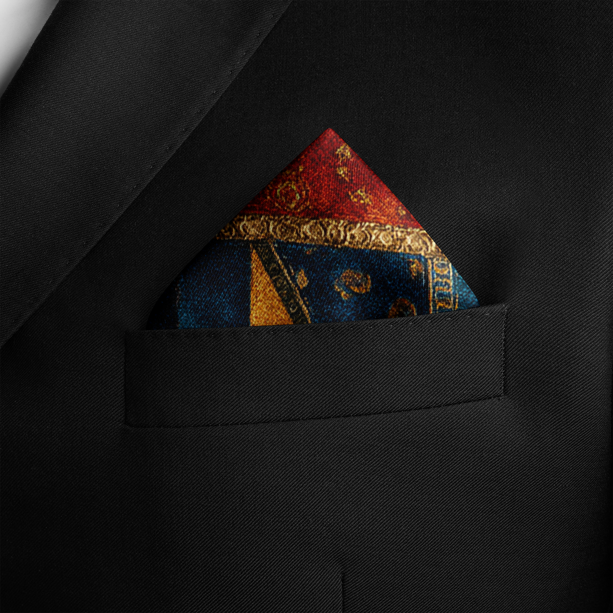 MOSAICO SILK POCKET SQUARE MOSAICO SILK POCKET SQUARE