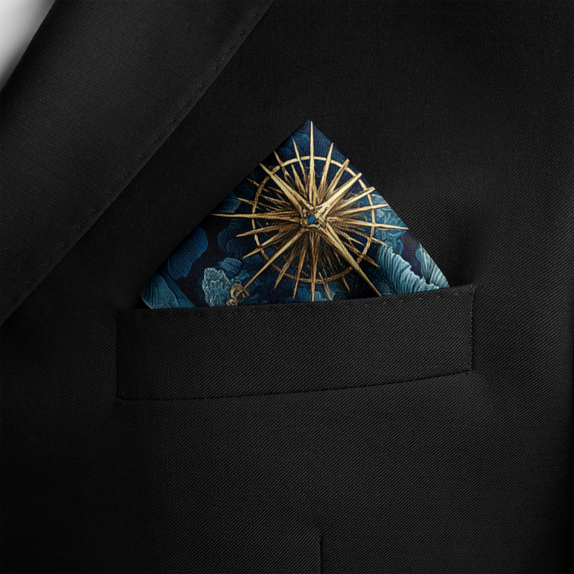 CORALIS SILK POCKET SQUARE CORALIS SILK POCKET SQUARE