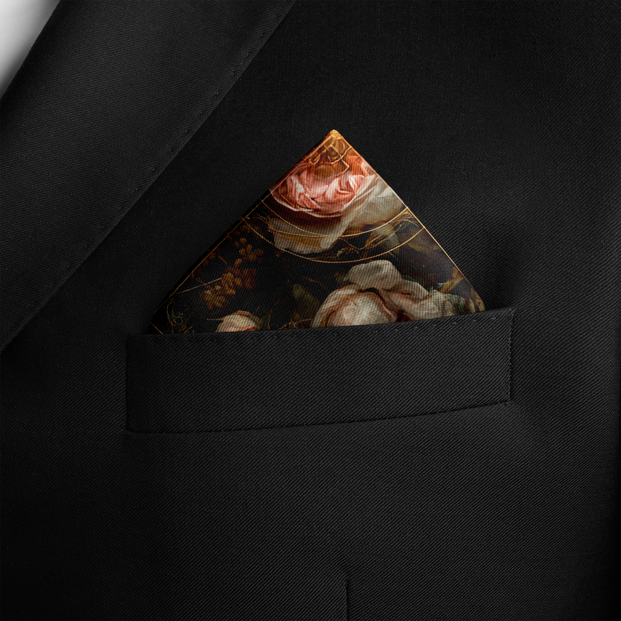 FLORACODE SILK POCKET SQUARE FLORACODE SILK POCKET SQUARE