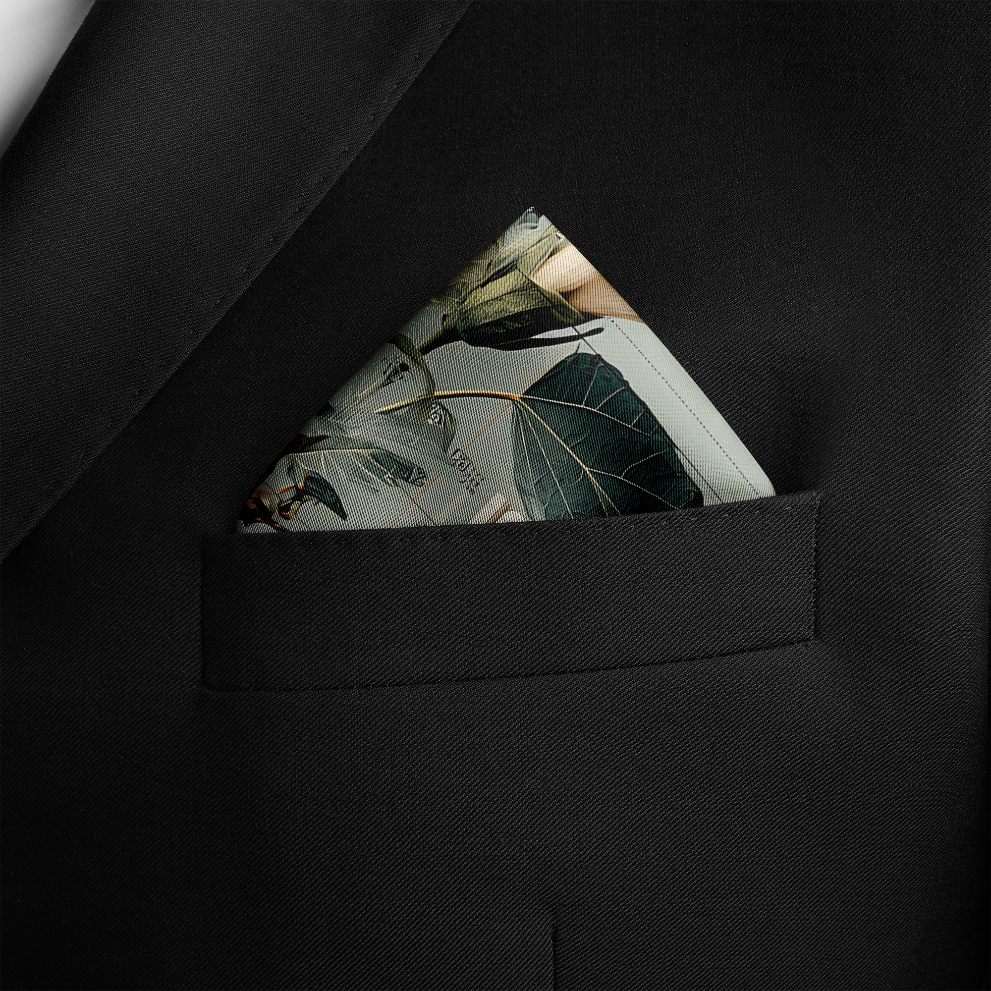 BOTANICA SILK POCKET SQUARE BOTANICA SILK POCKET SQUARE