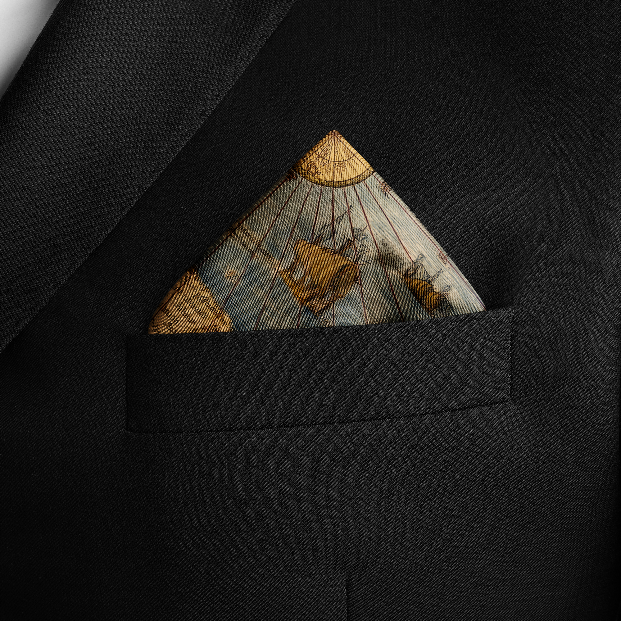 VOYAGE SILK POCKET SQUARE VOYAGE SILK POCKET SQUARE