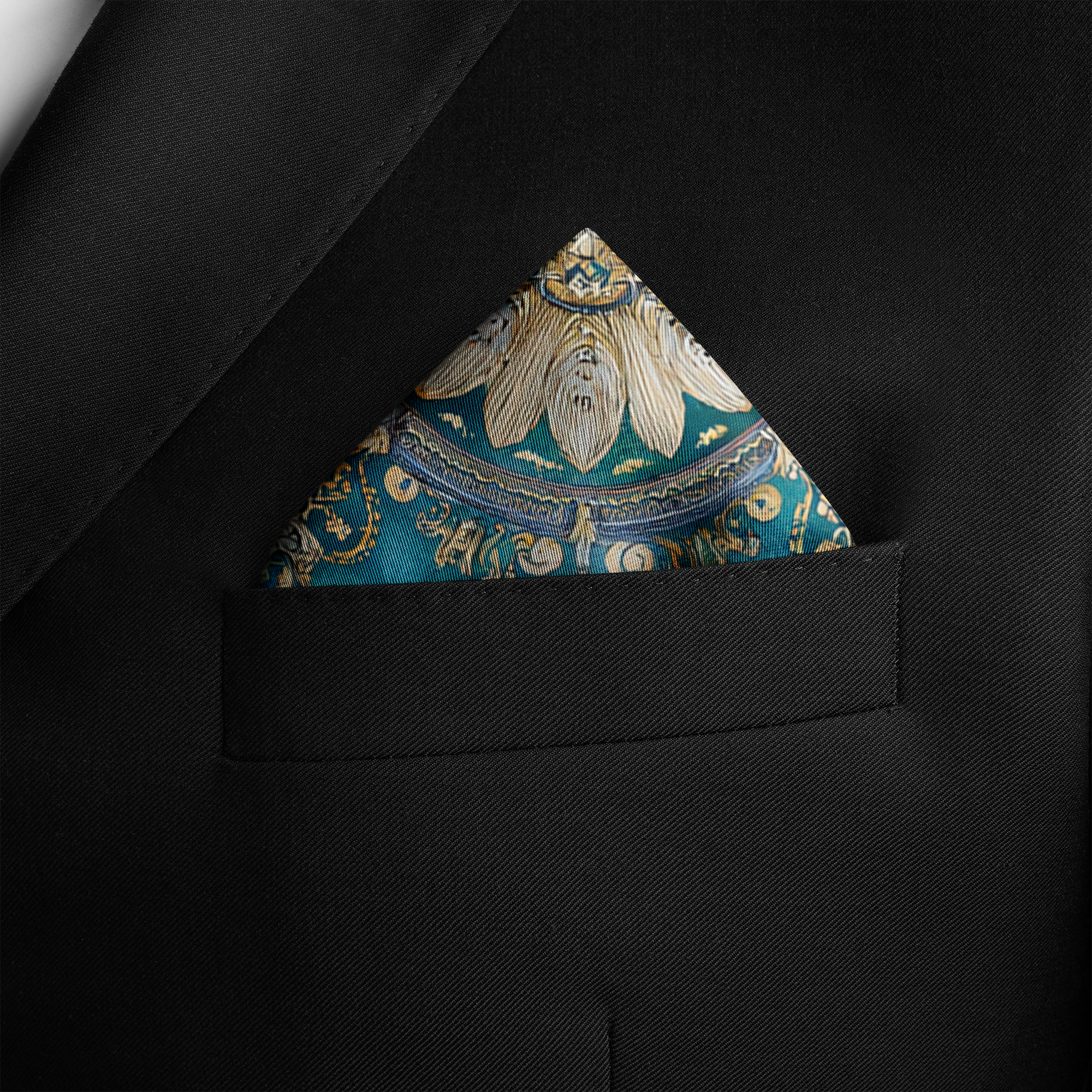 SORRENTO SILK POCKET SQUARE SORRENTO SILK POCKET SQUARE