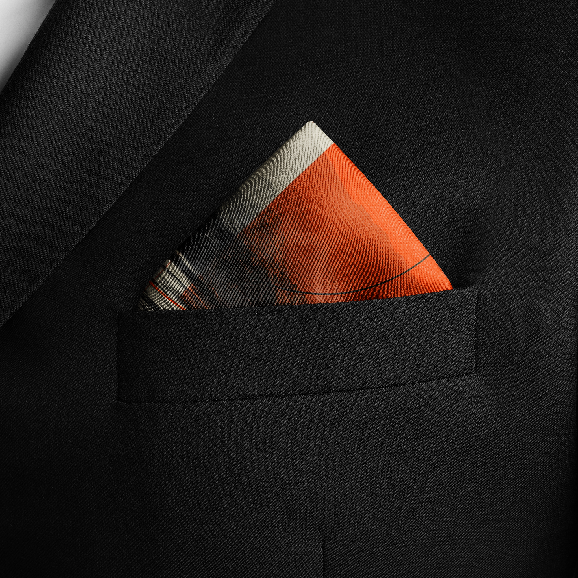 HORIZEN SILK POCKET SQUARE HORIZEN SILK POCKET SQUARE