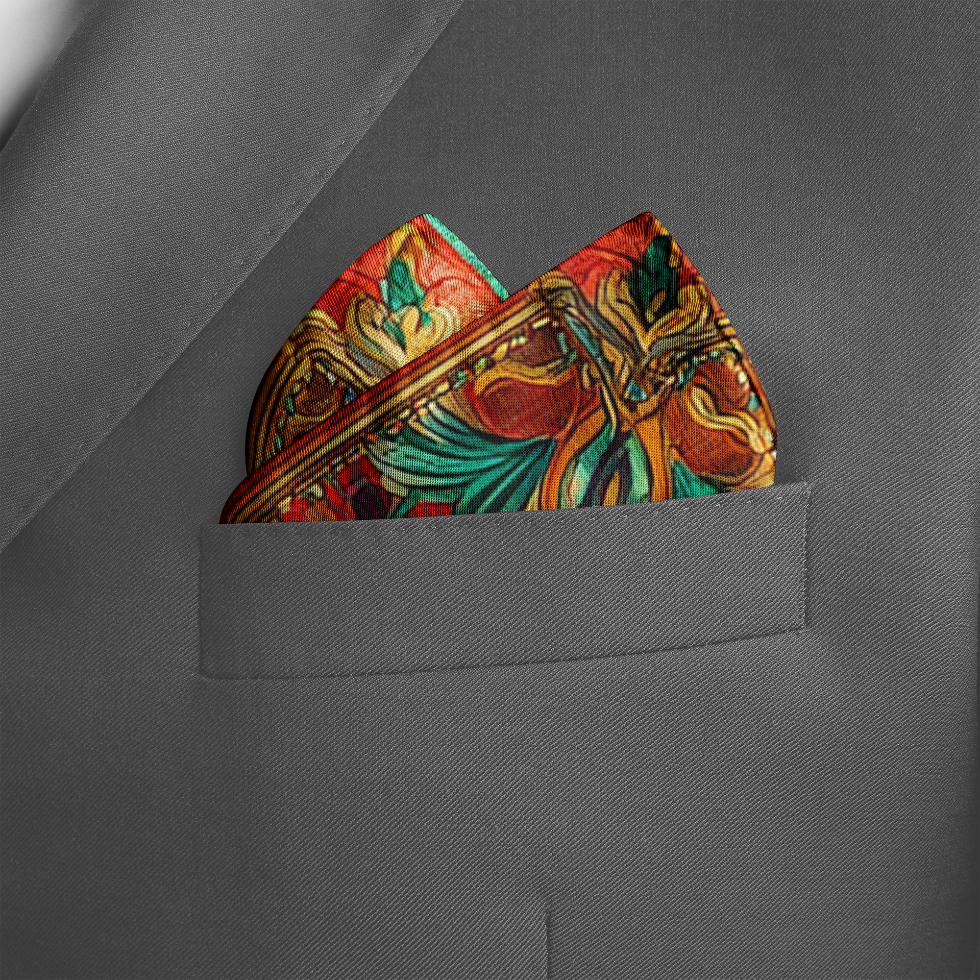 ALHAMBRA SILK POCKET SQUARE ALHAMBRA SILK POCKET SQUARE