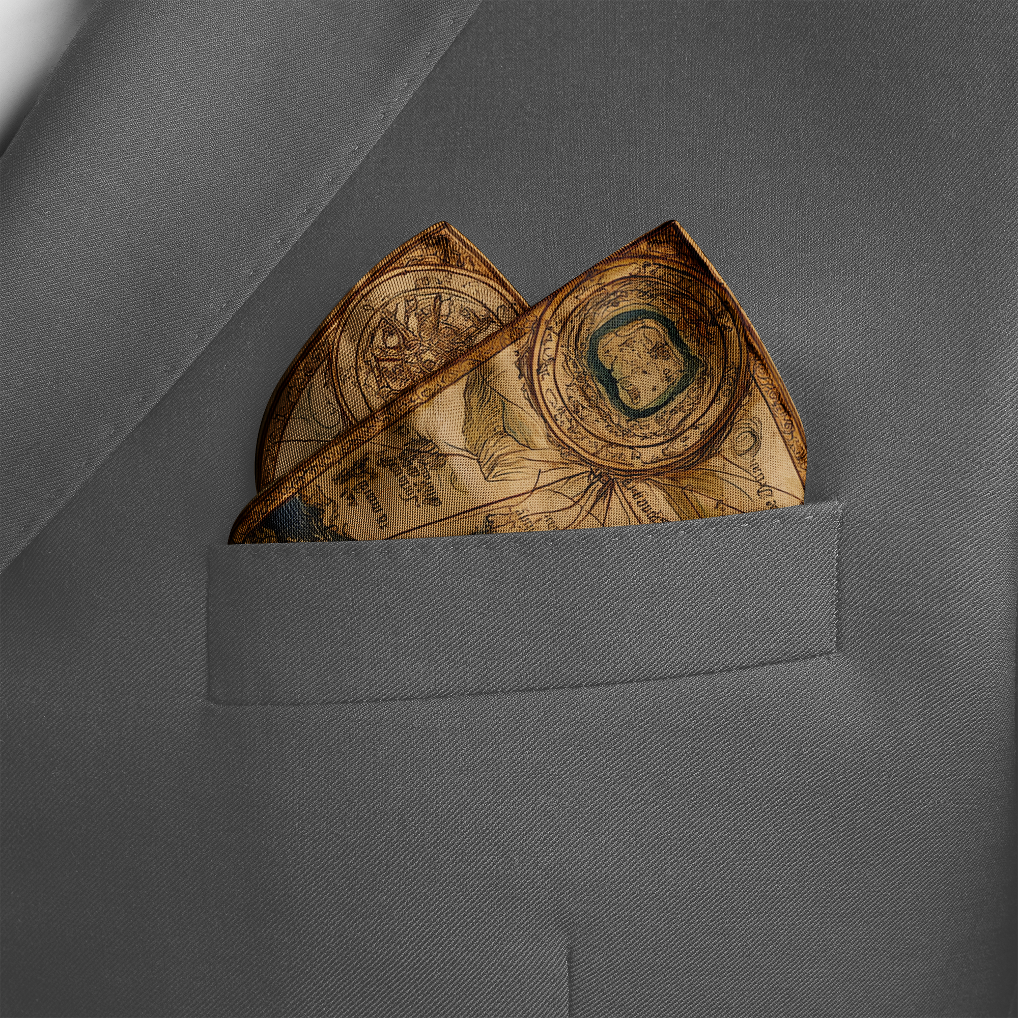 VOYAGE SILK POCKET SQUARE VOYAGE SILK POCKET SQUARE